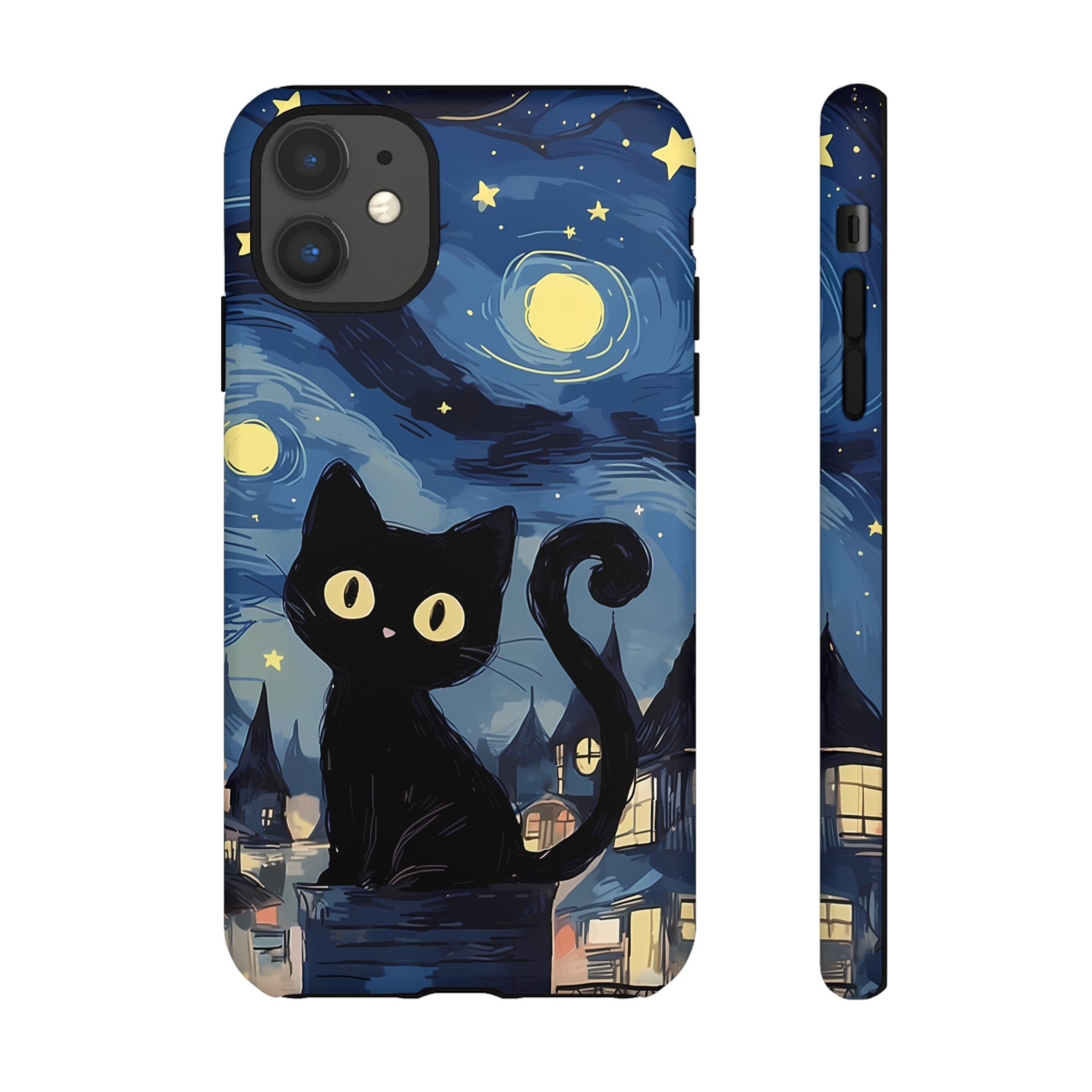 Cat Starry Night