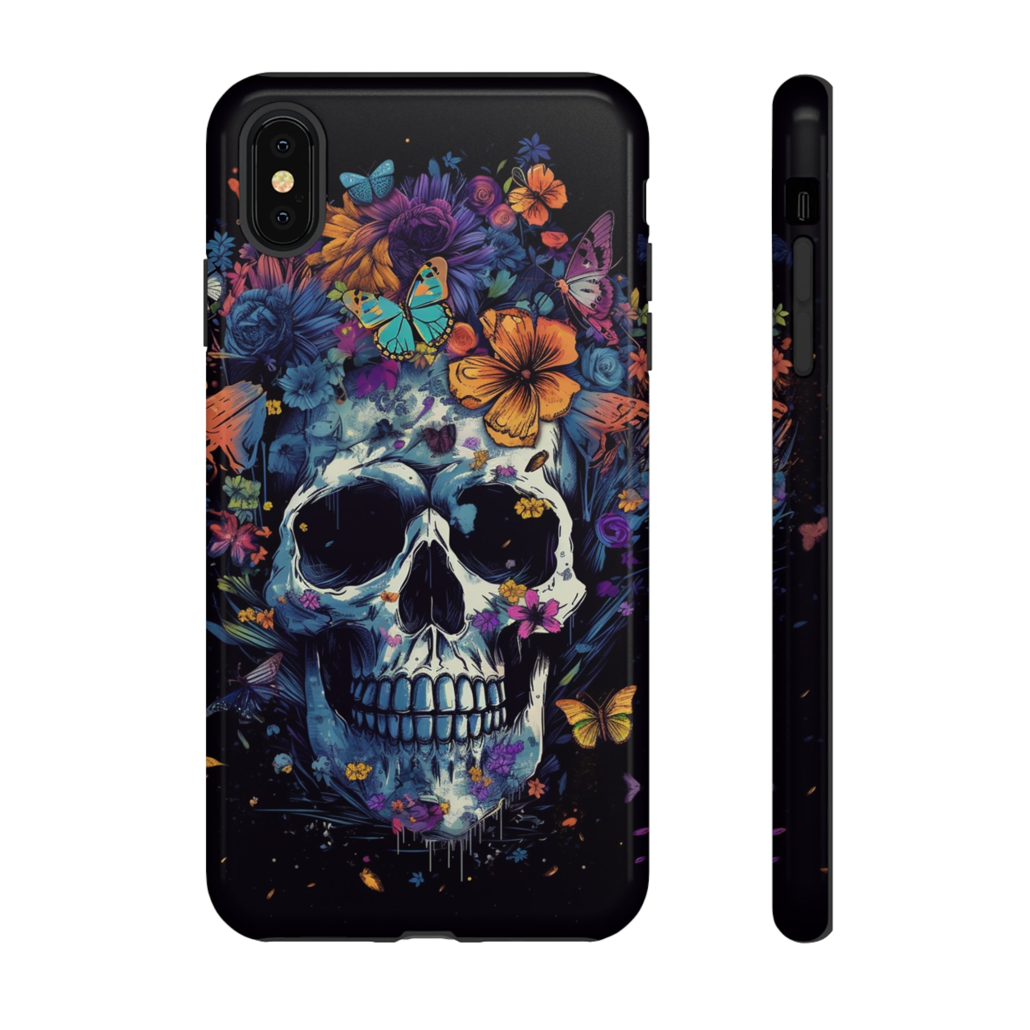 Blooming Skull Phone Case