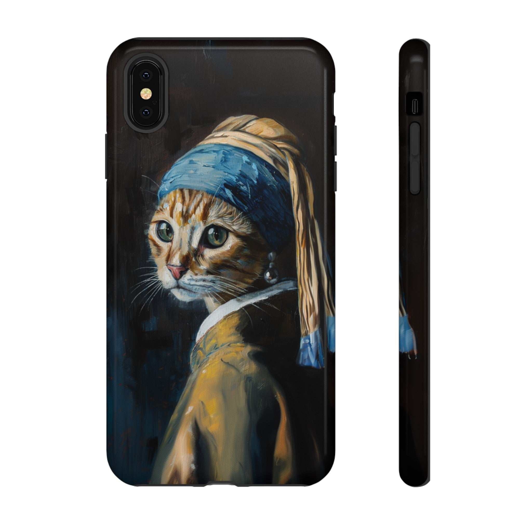 Cat With Pearl Earring Phone Case