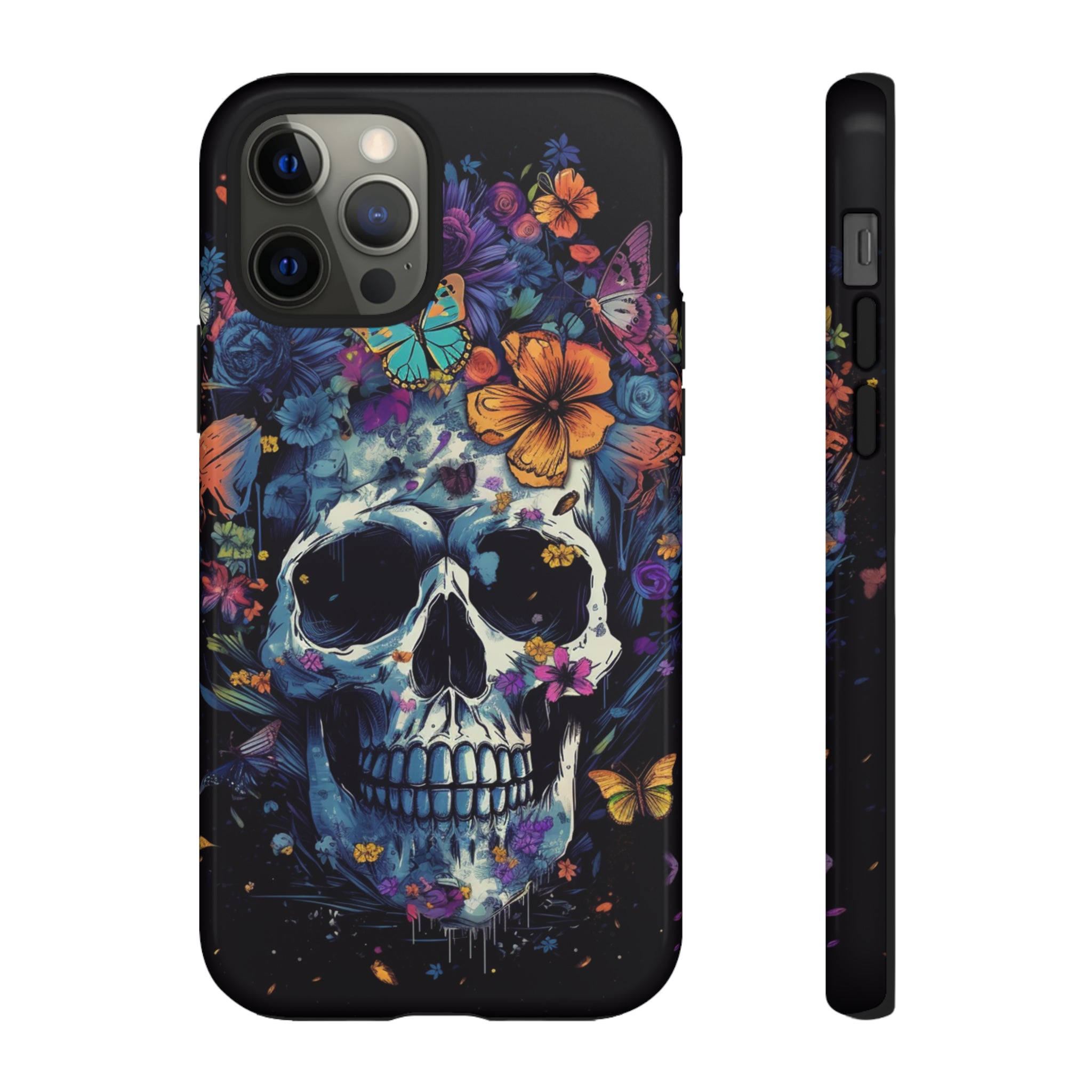 Blooming Skull Phone Case