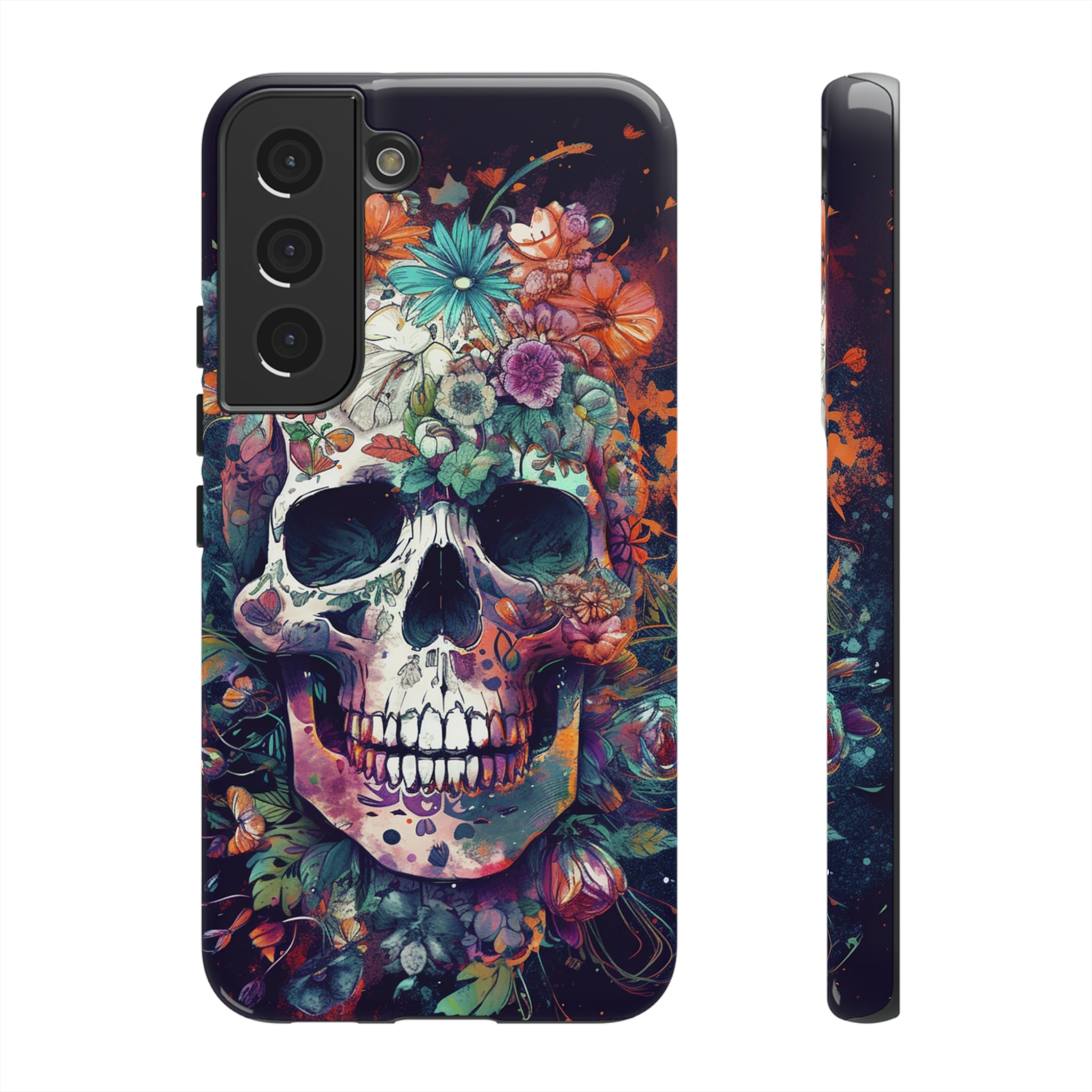 Floral Skull Phone Case