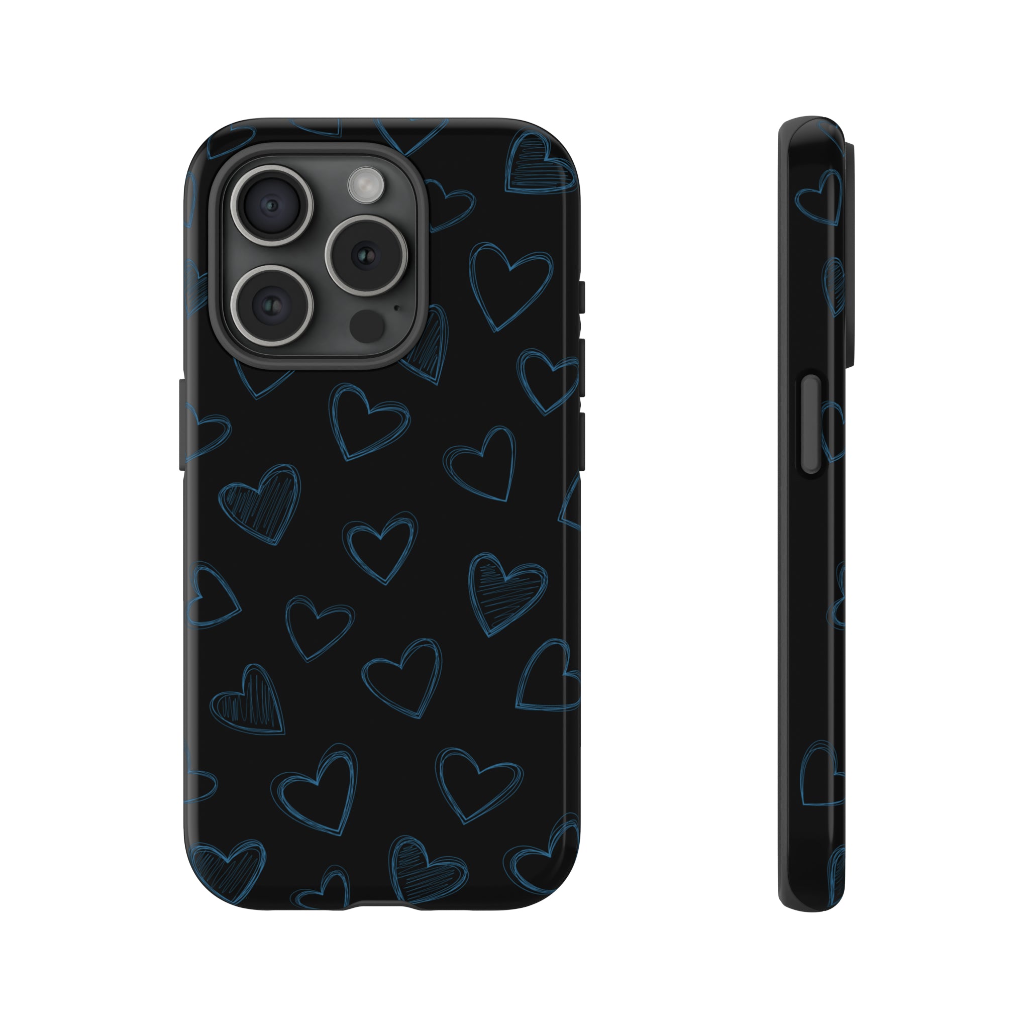 Black Hearts Phone Case