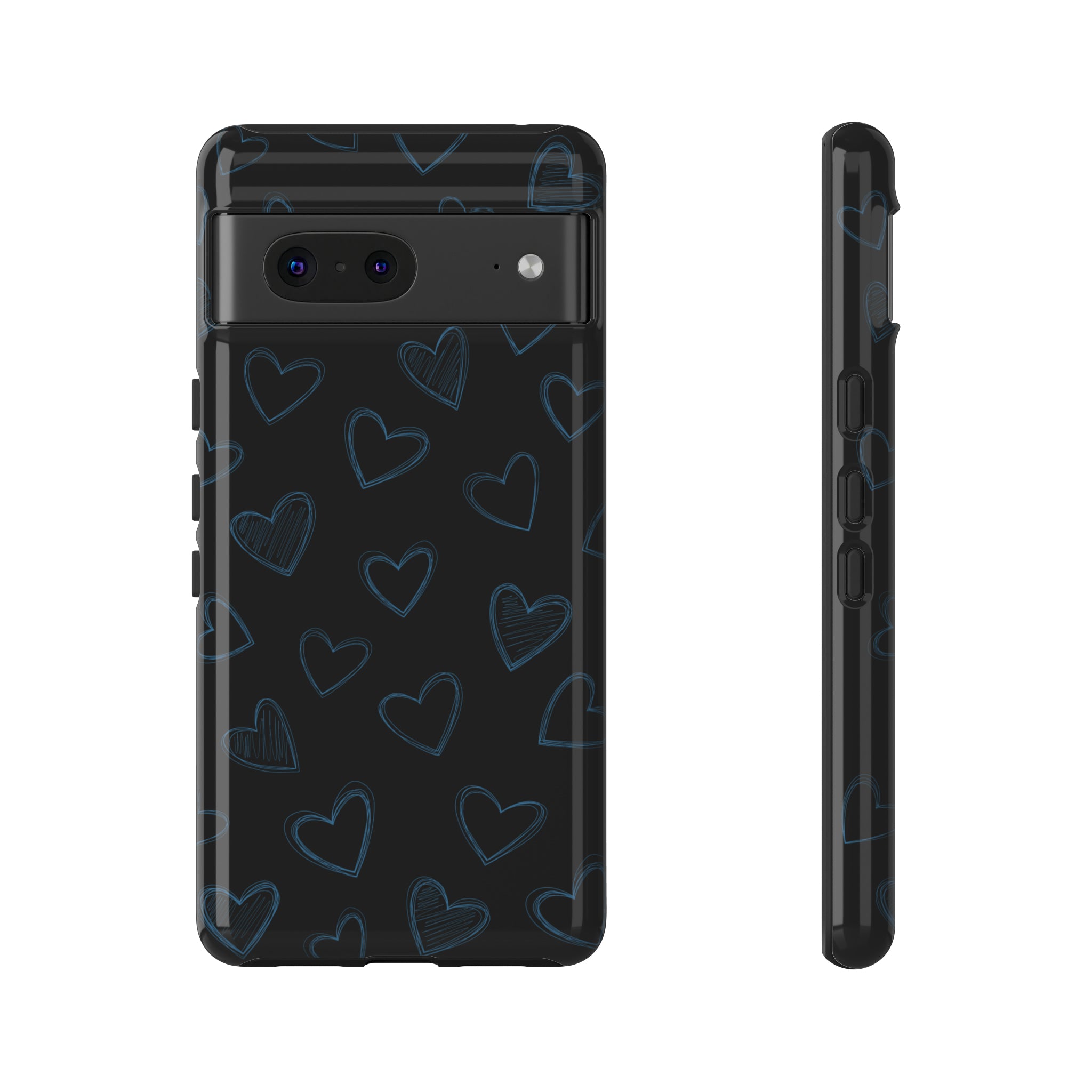 Black Hearts Phone Case