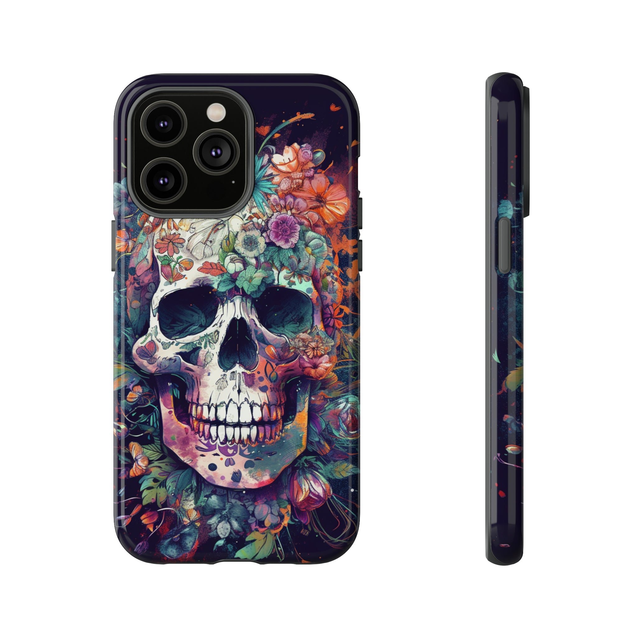 Floral Skull Phone Case