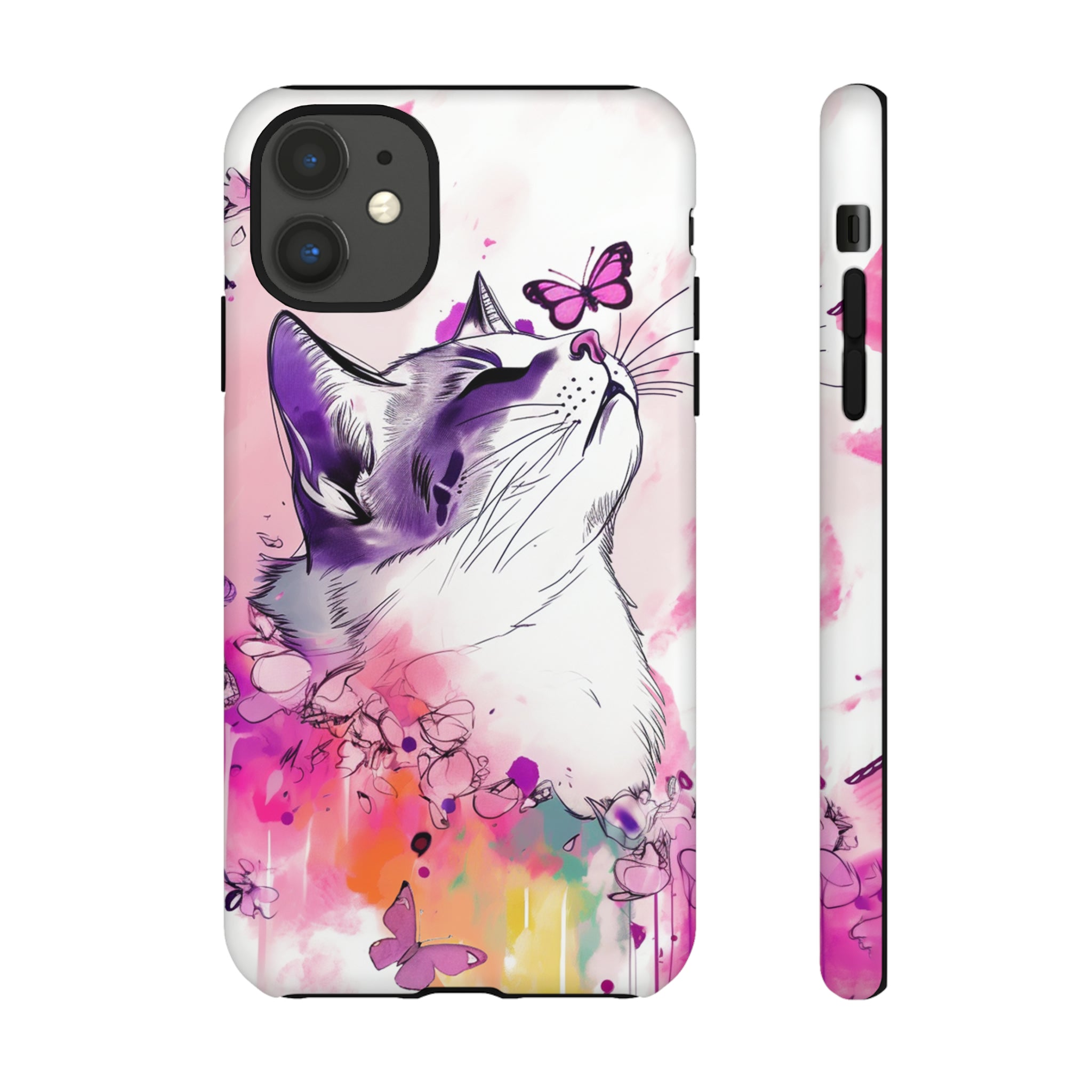 Whimsical Cat Phone Case