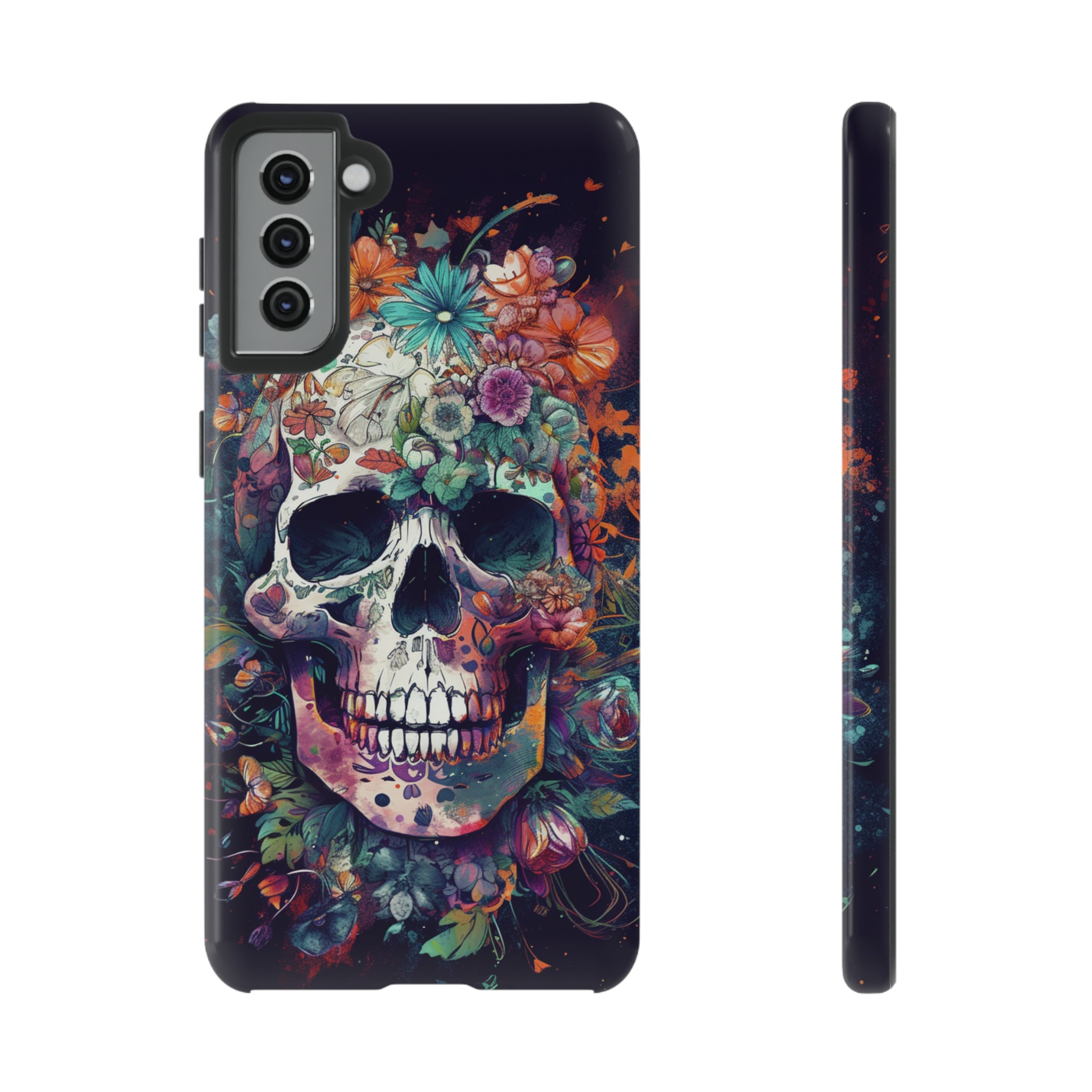 Floral Skull Phone Case