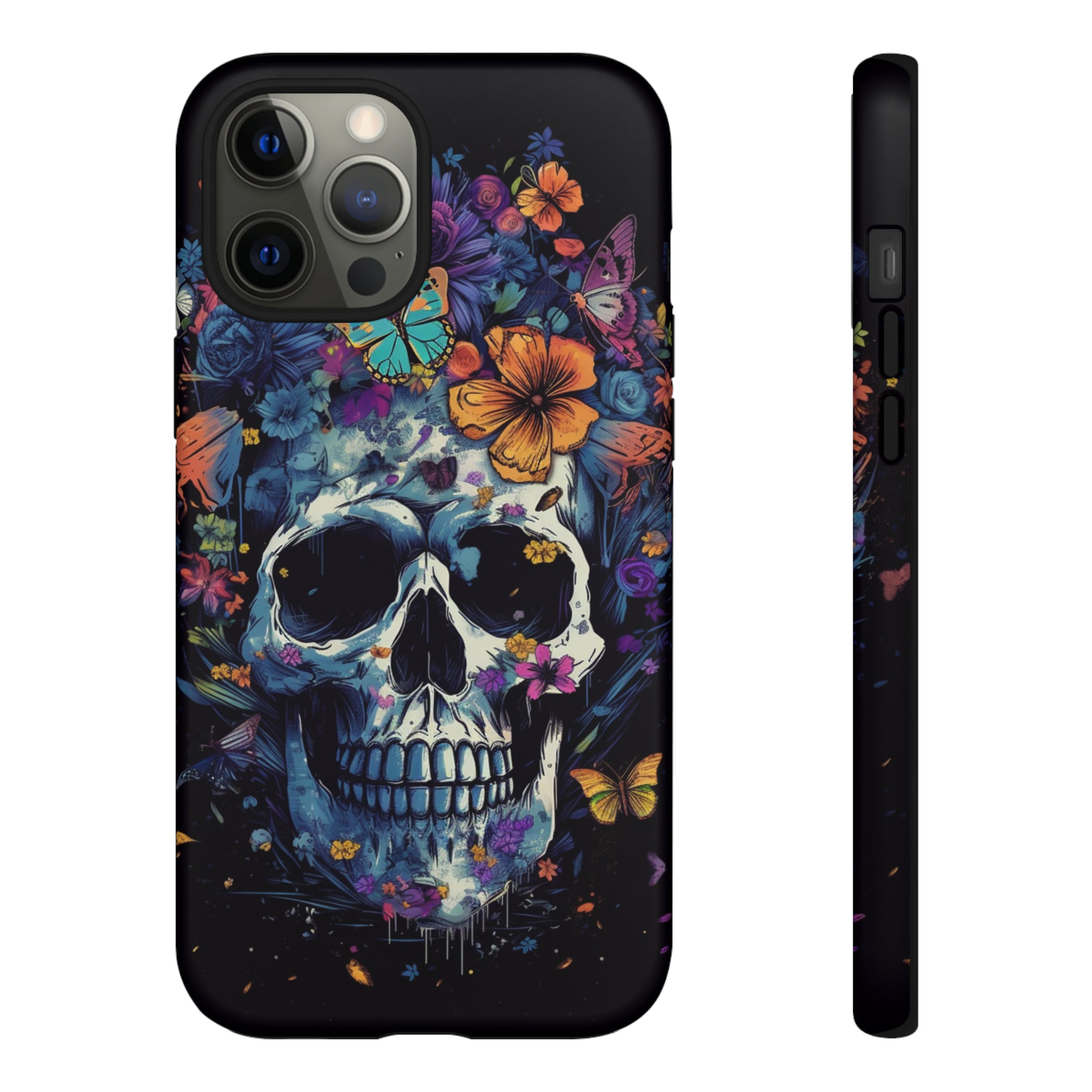 Blooming Skull Phone Case