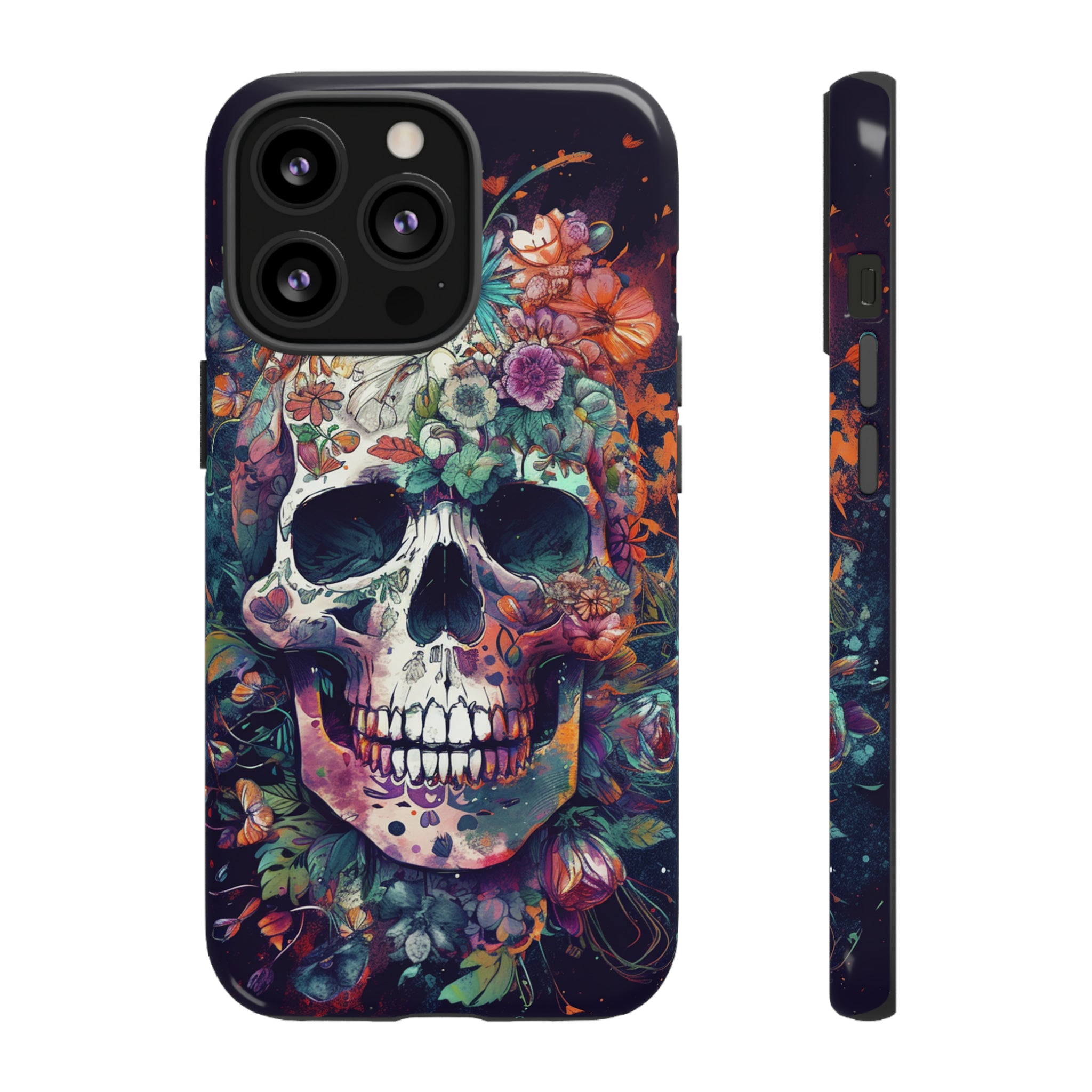 Floral Skull Phone Case