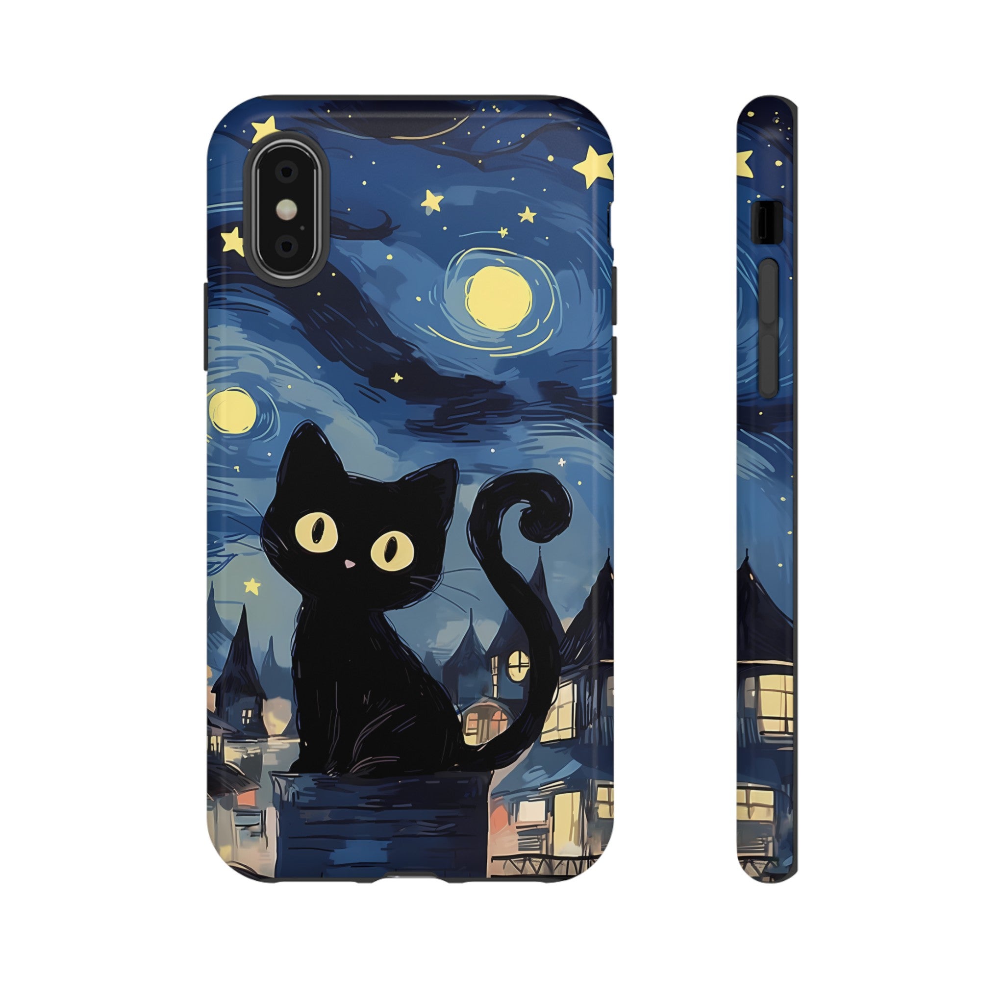 Cat Starry Night