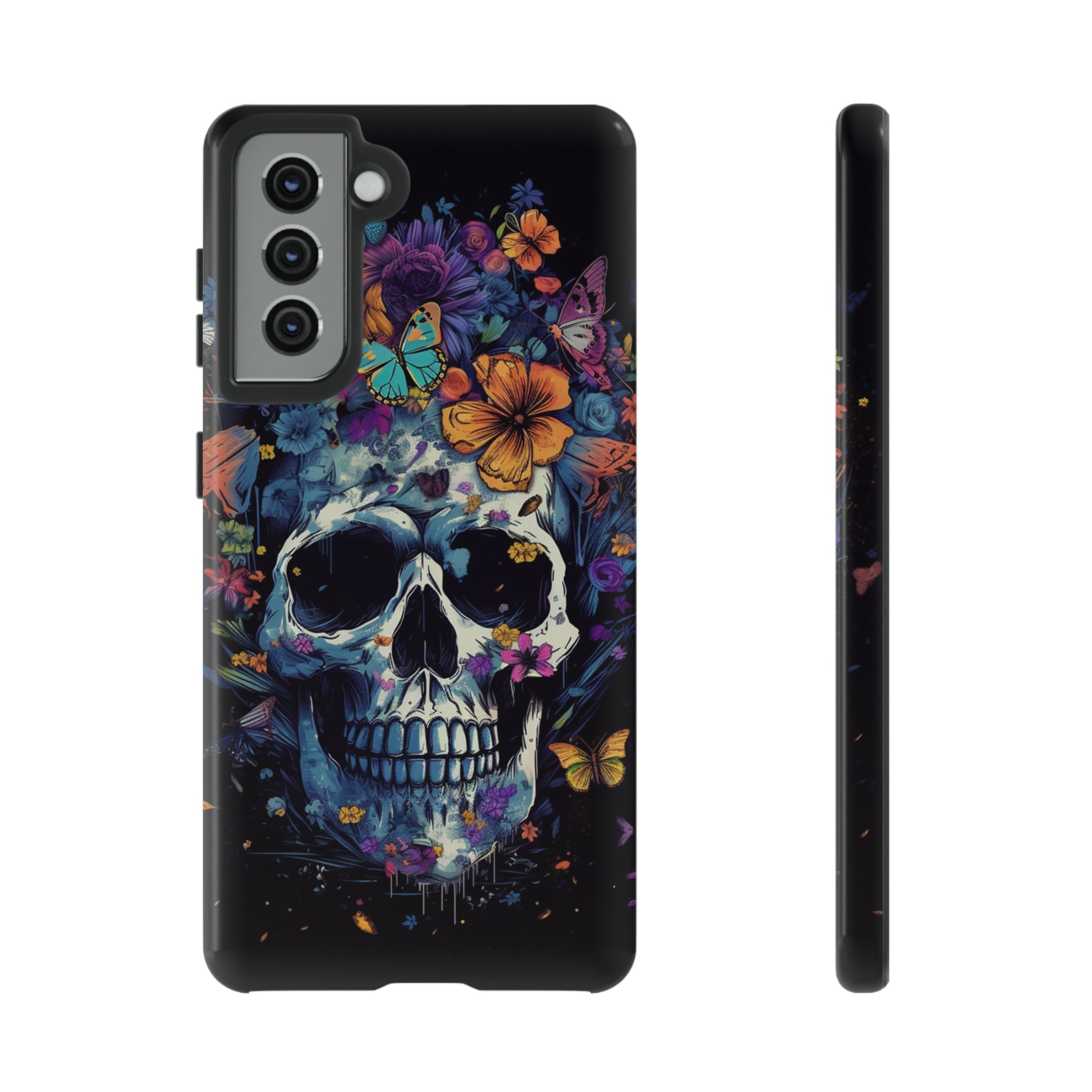 Blooming Skull Phone Case