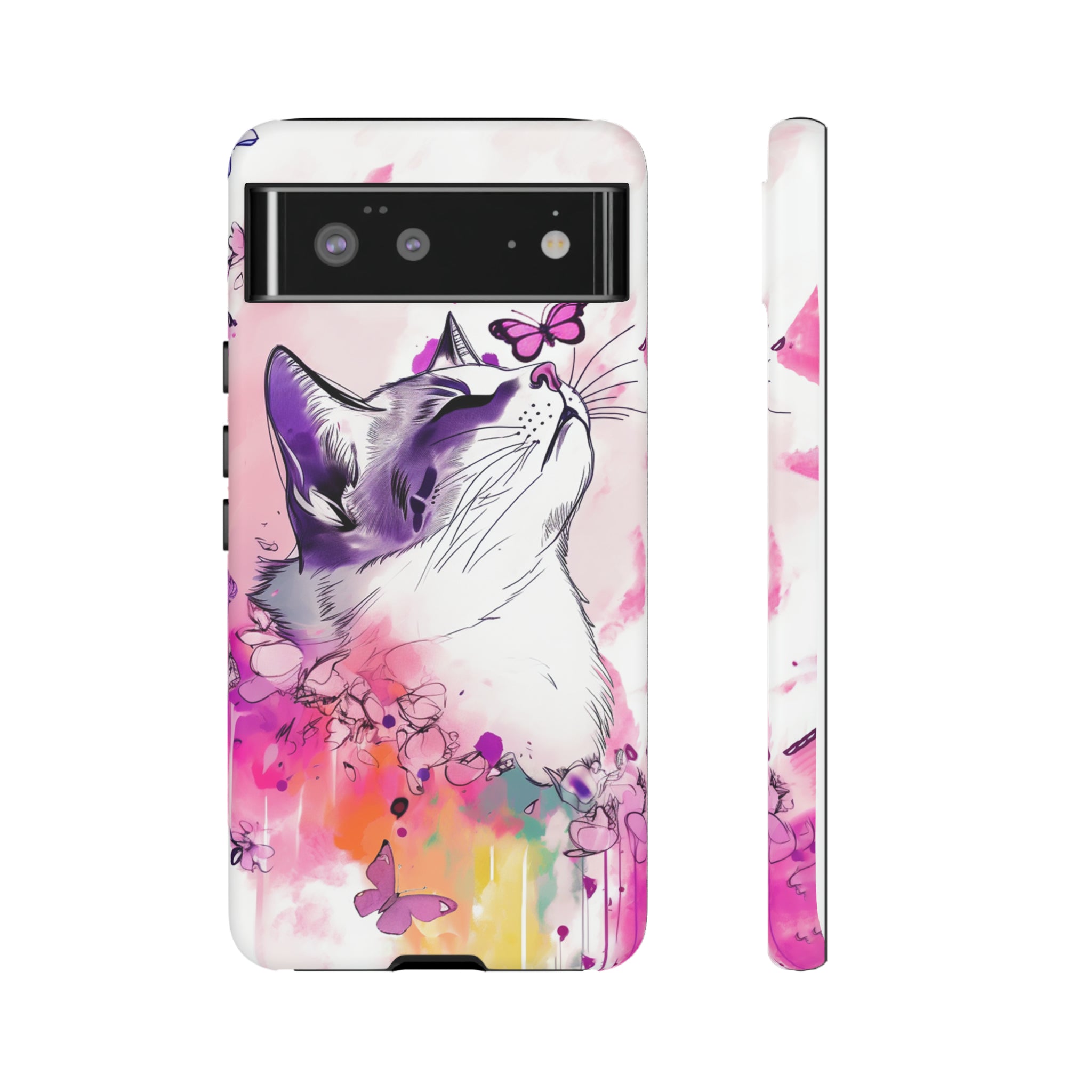 Whimsical Cat Phone Case