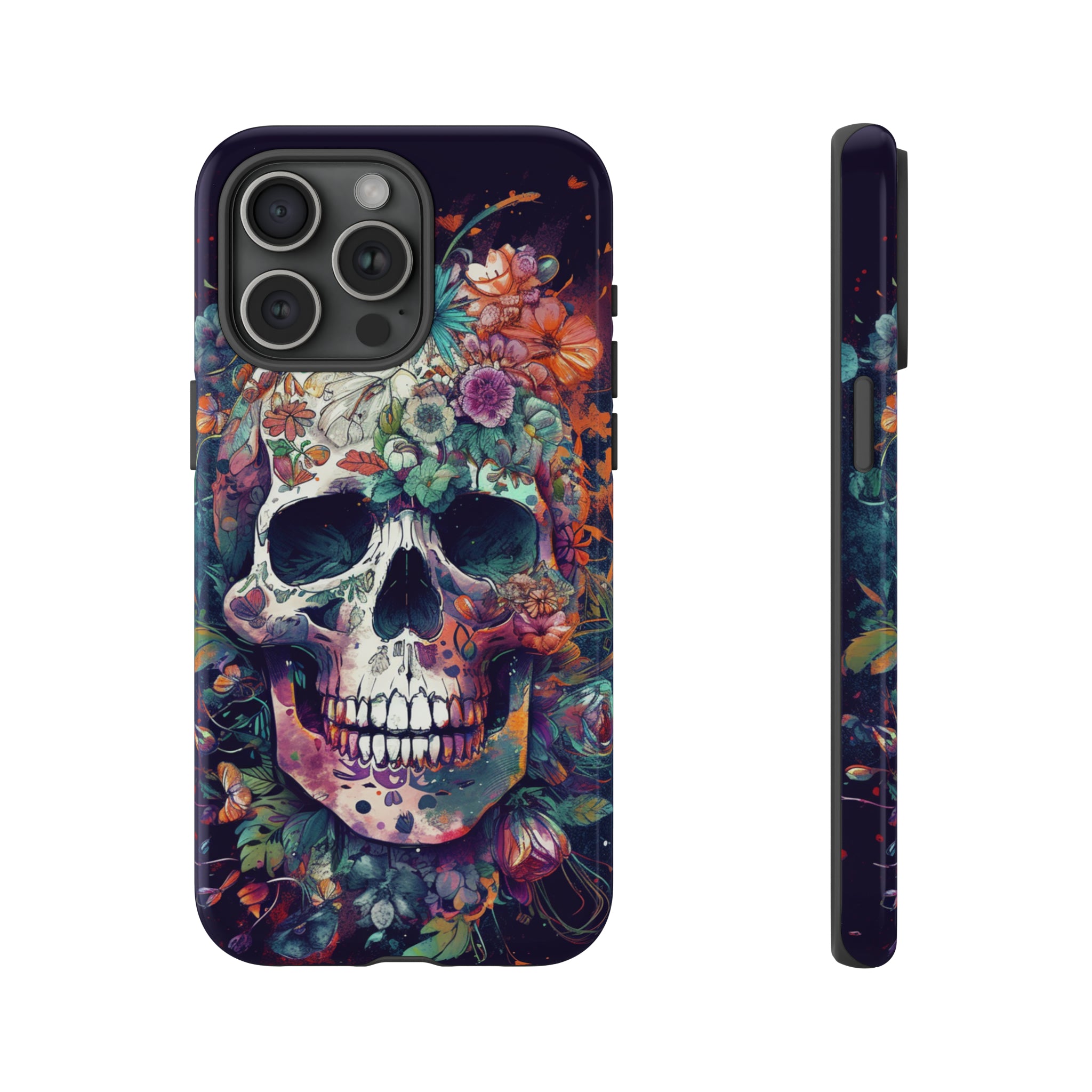 Floral Skull Phone Case