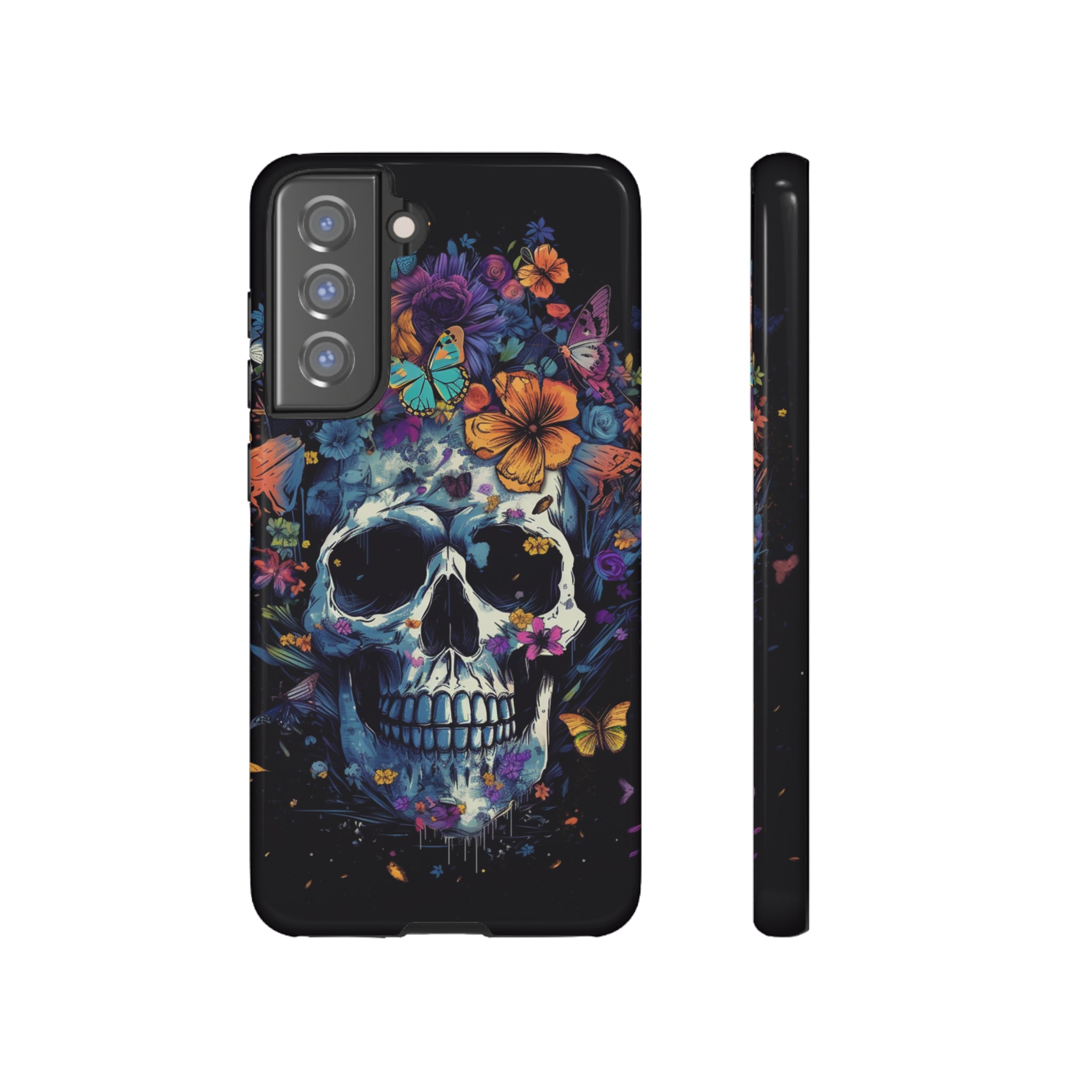 Blooming Skull Phone Case