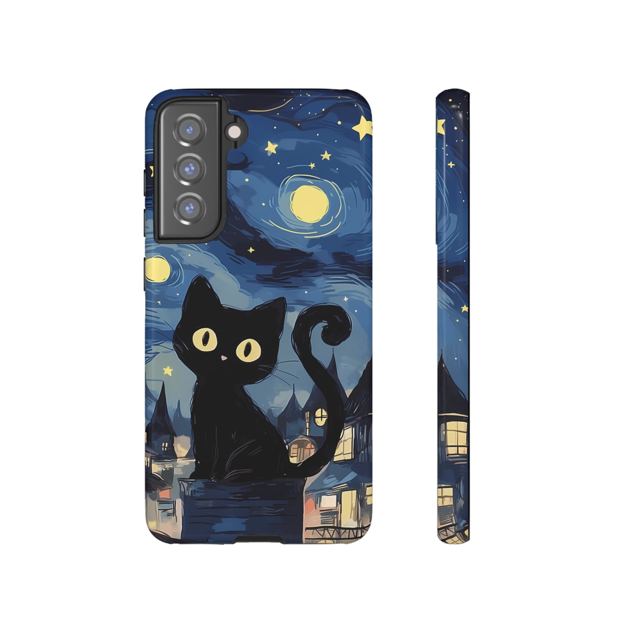 Cat Starry Night