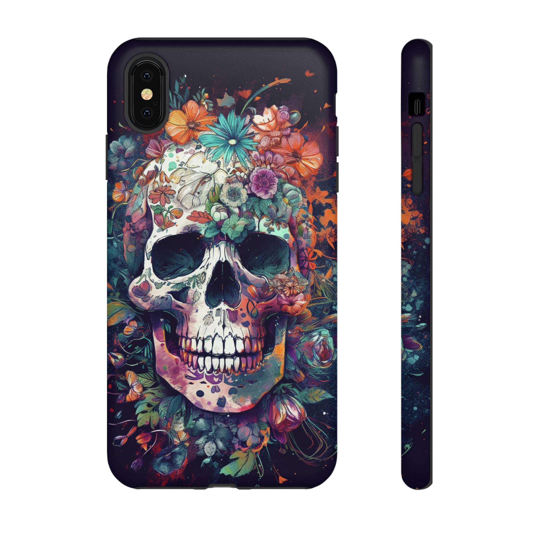 Floral Skull Phone Case