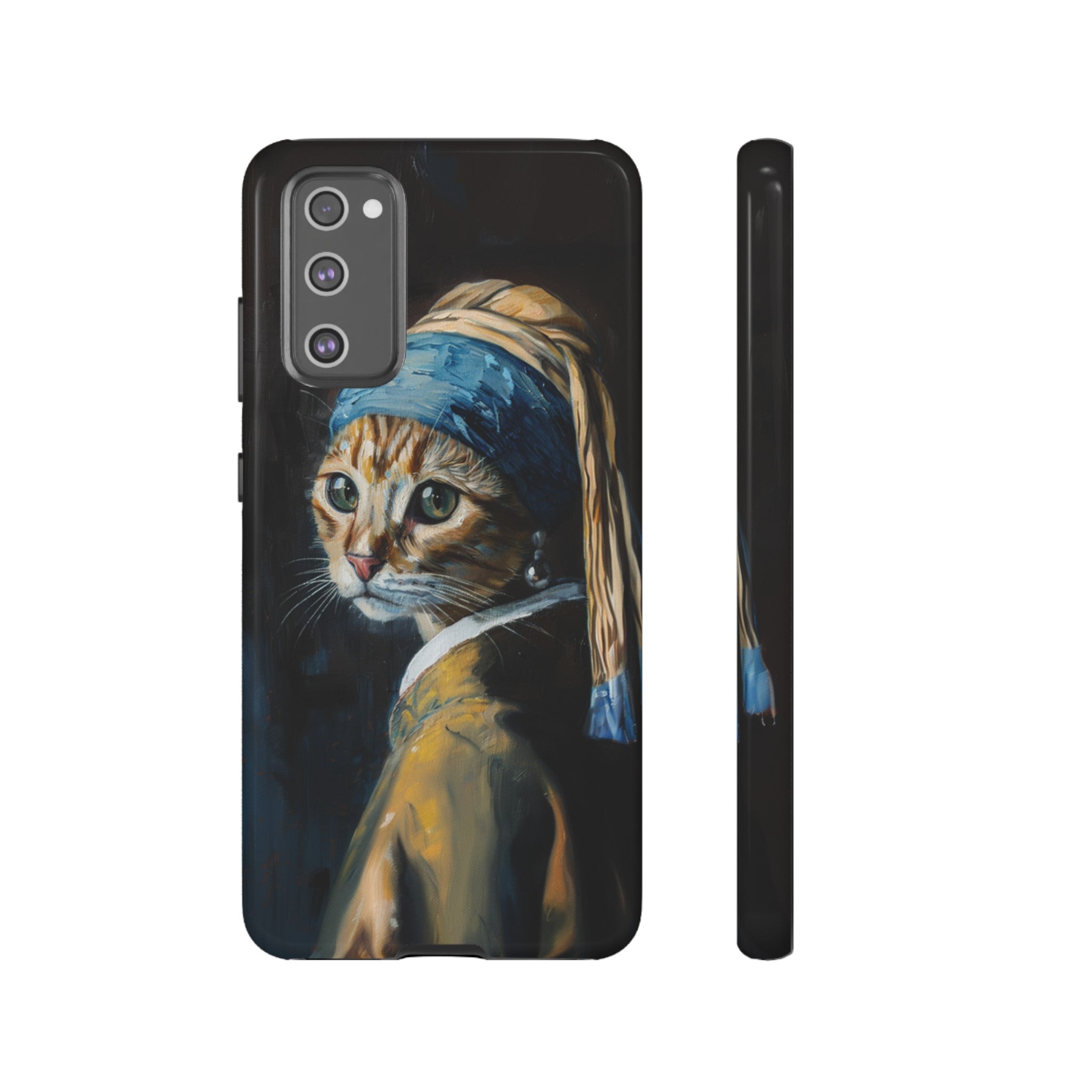 Cat With Pearl Earring Phone Case