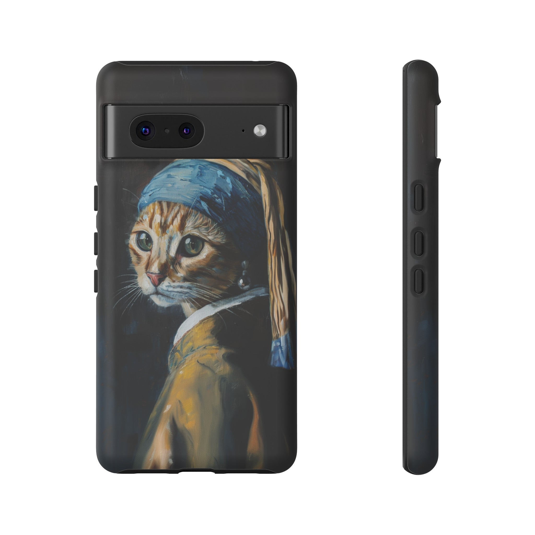 Cat With Pearl Earring Phone Case