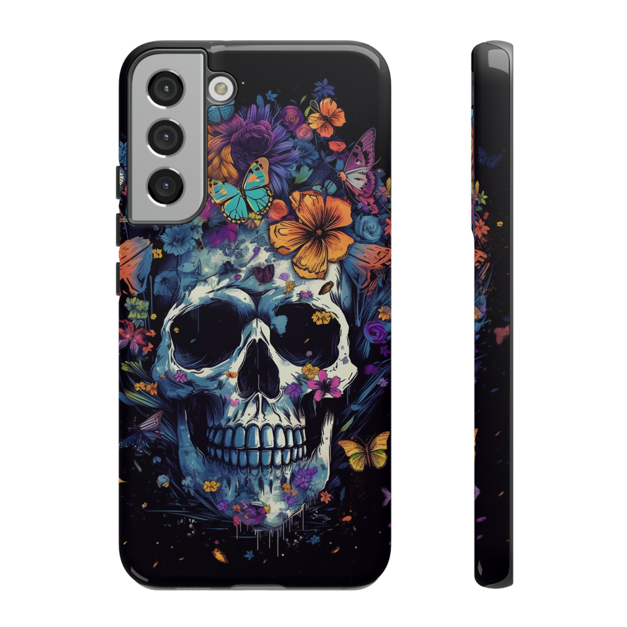 Blooming Skull Phone Case