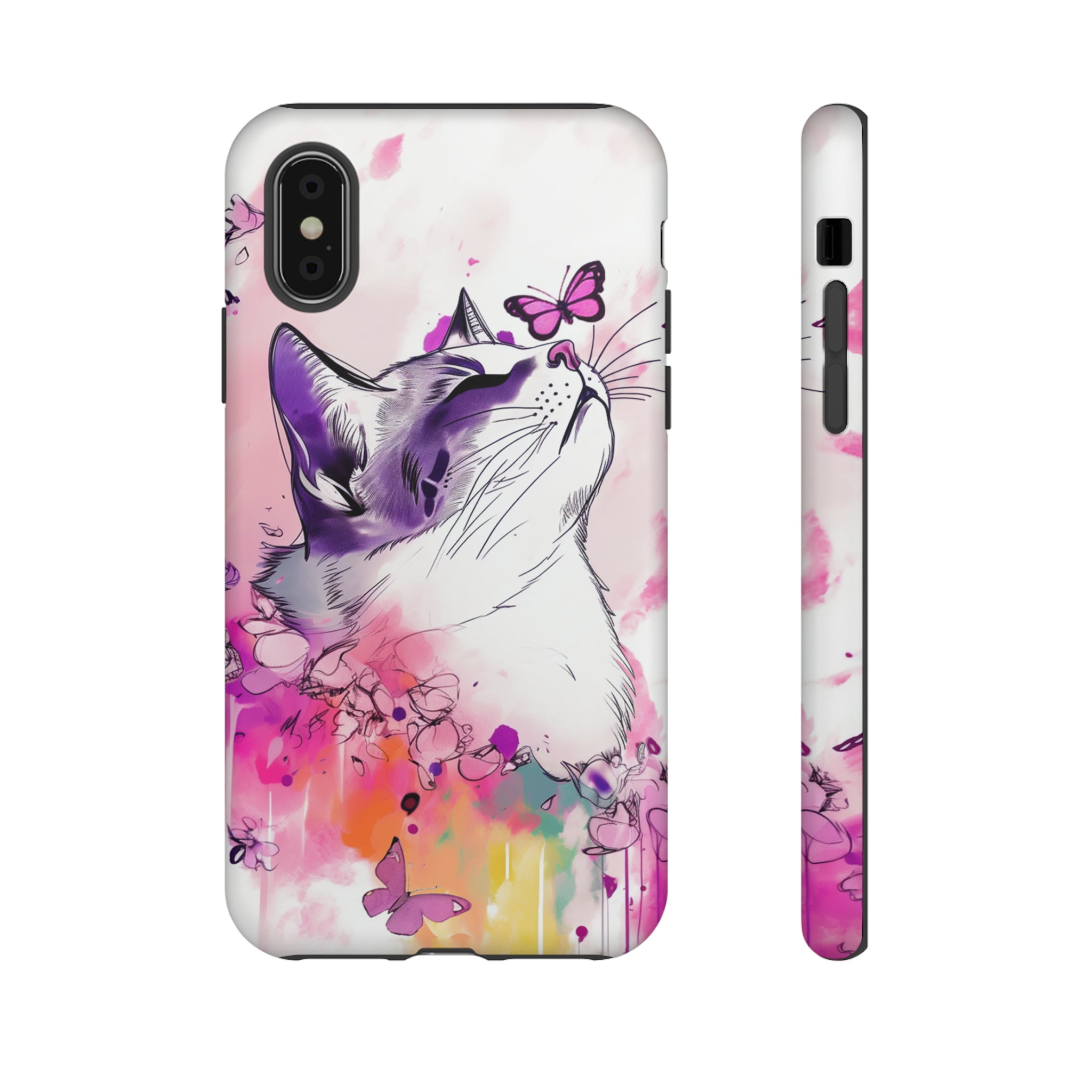 Whimsical Cat Phone Case