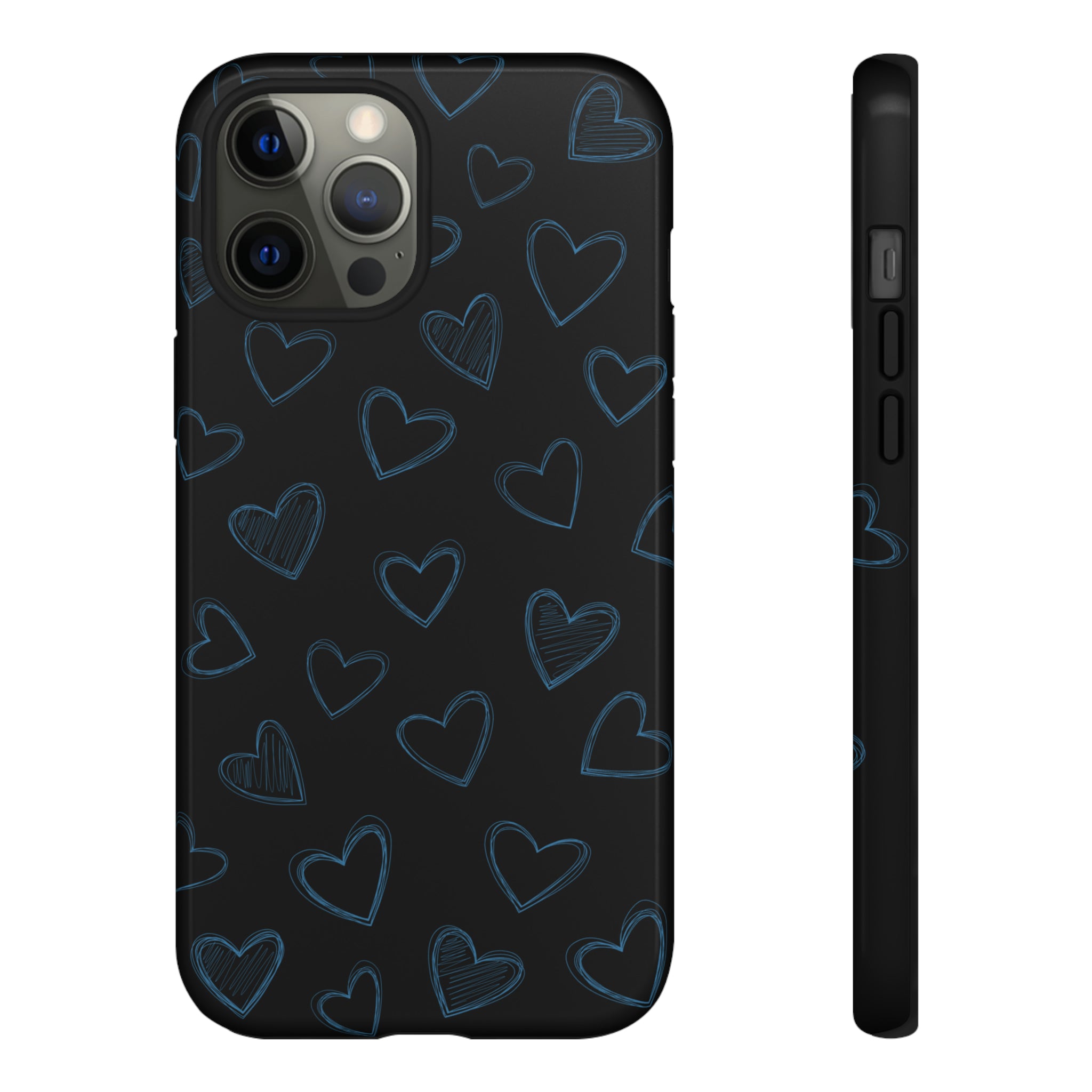 Black Hearts Phone Case