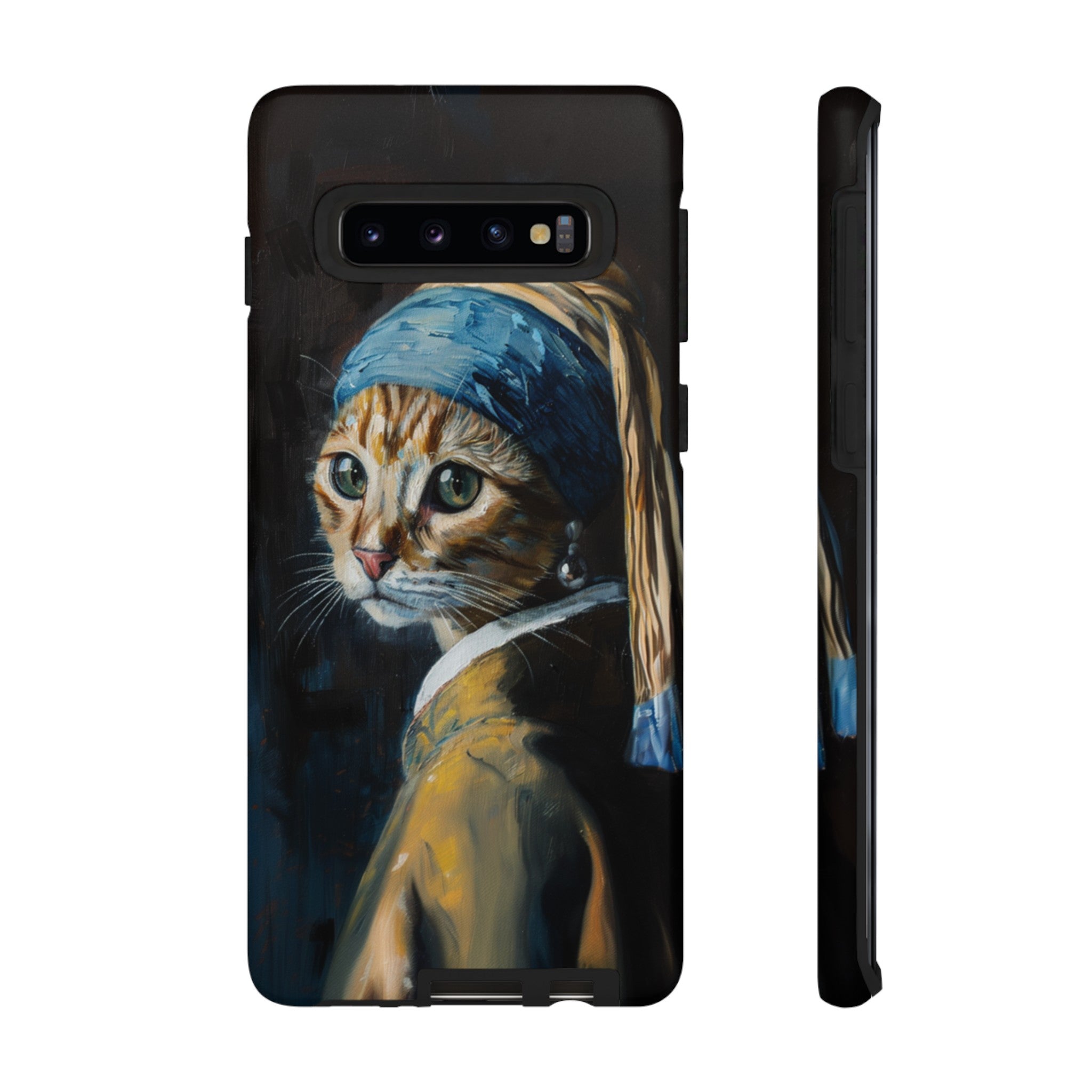 Cat With Pearl Earring Phone Case