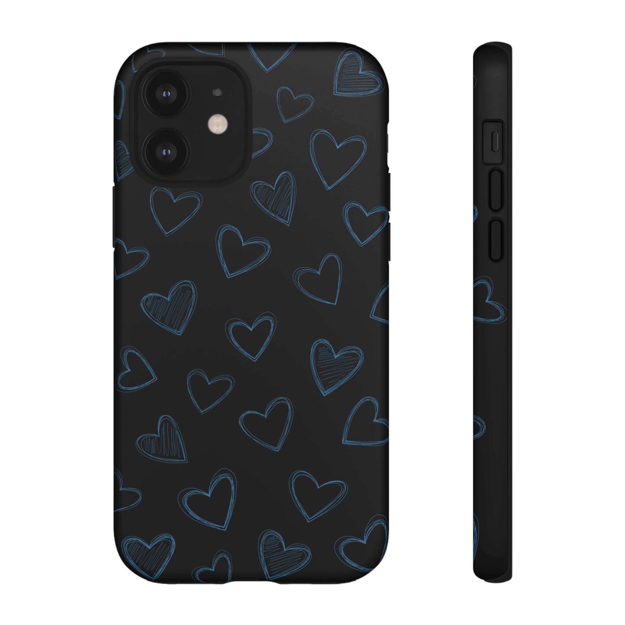 Black Hearts Phone Case