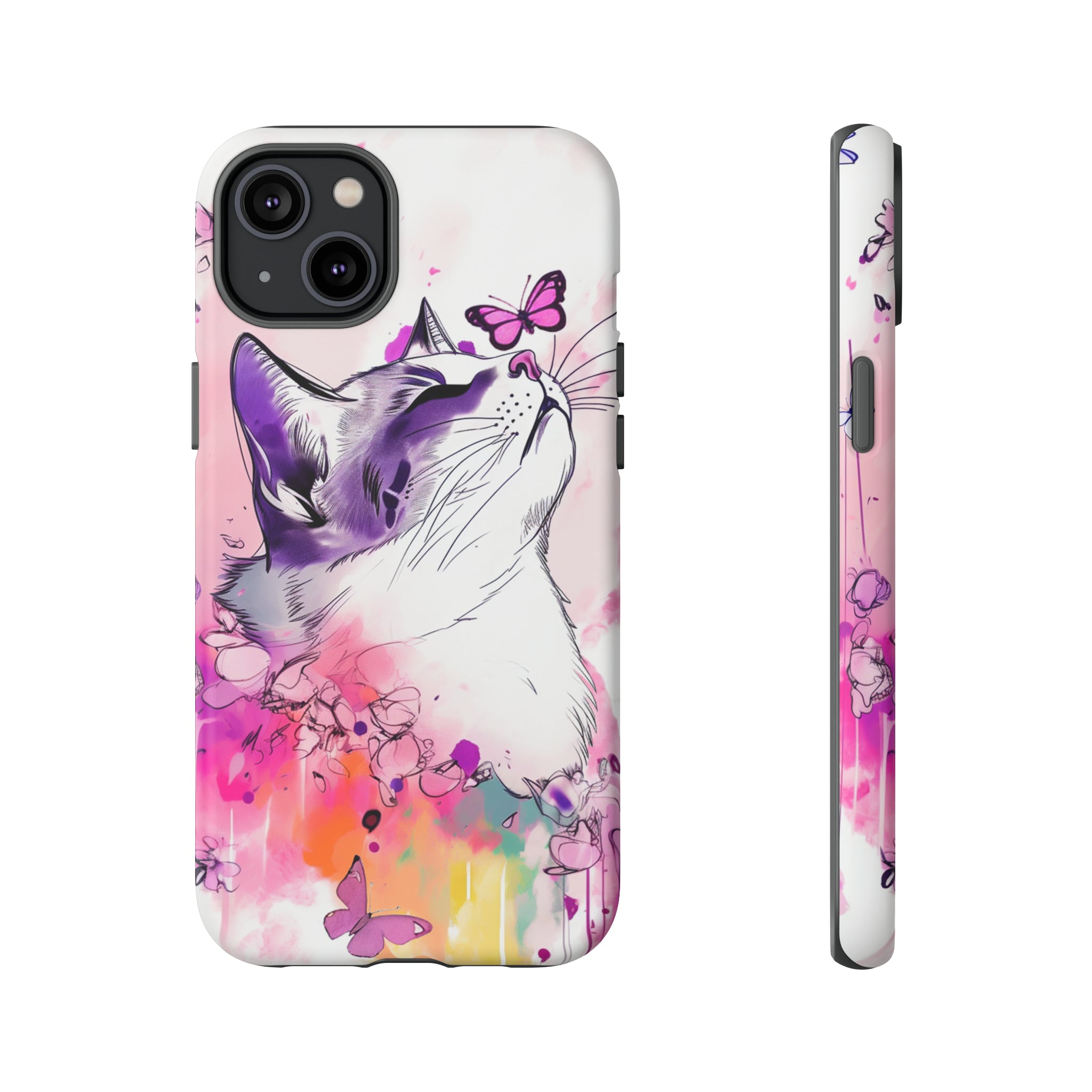 Whimsical Cat Phone Case