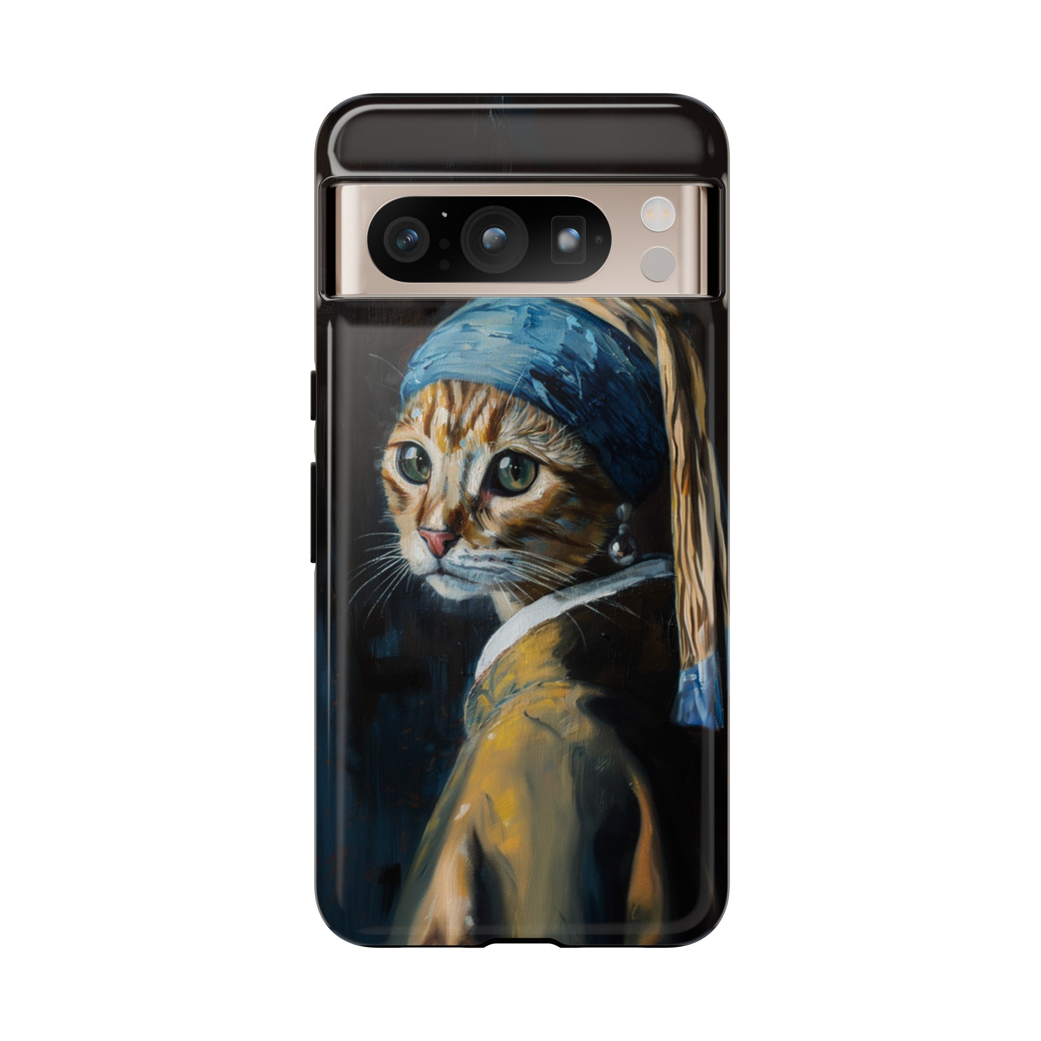 Cat With Pearl Earring Phone Case