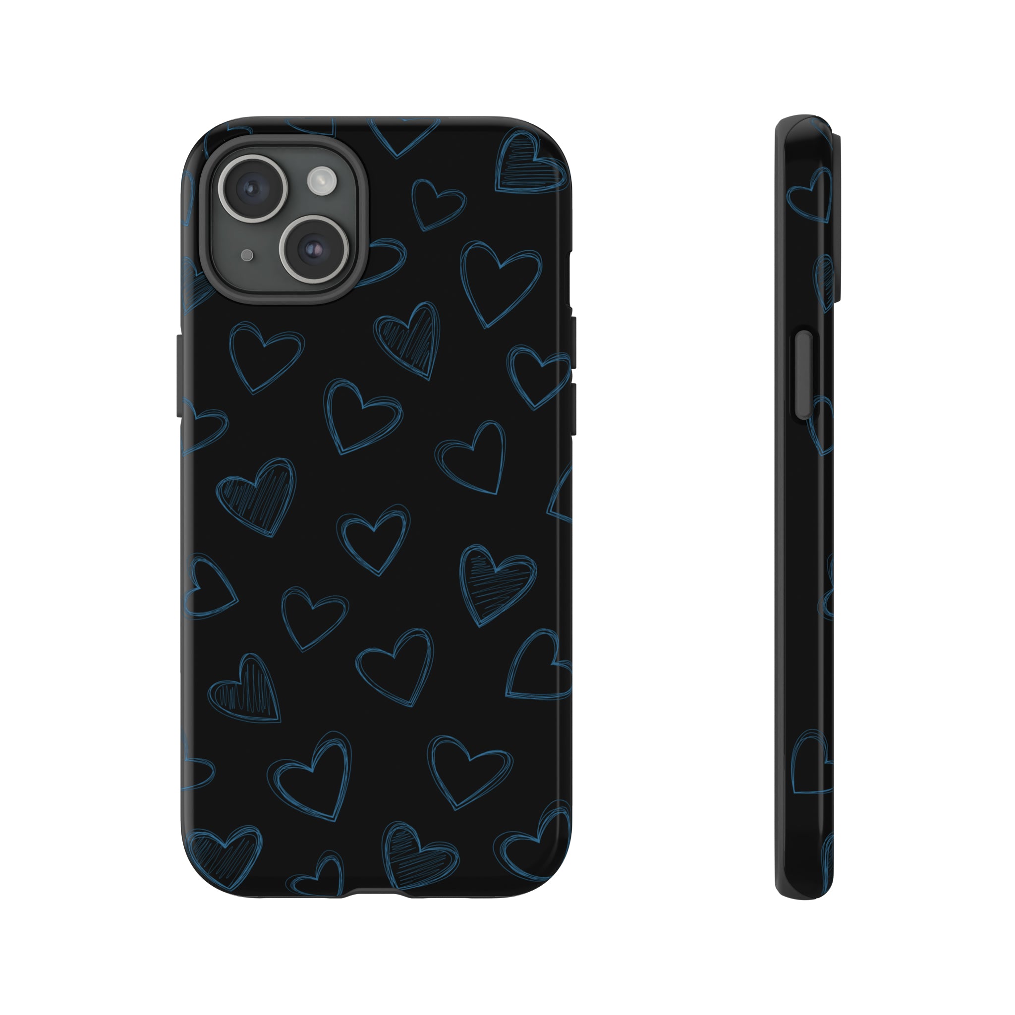 Black Hearts Phone Case