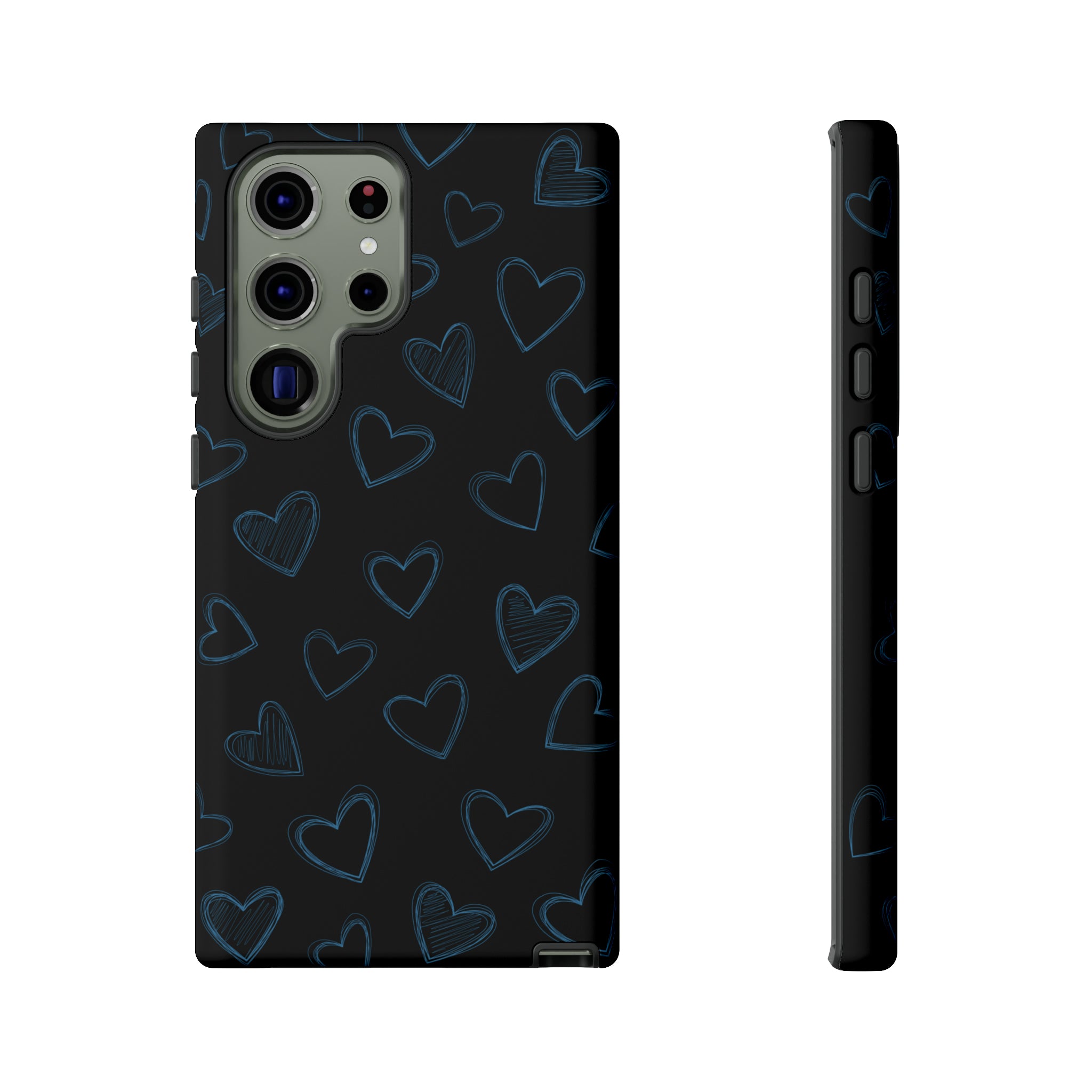 Black Hearts Phone Case