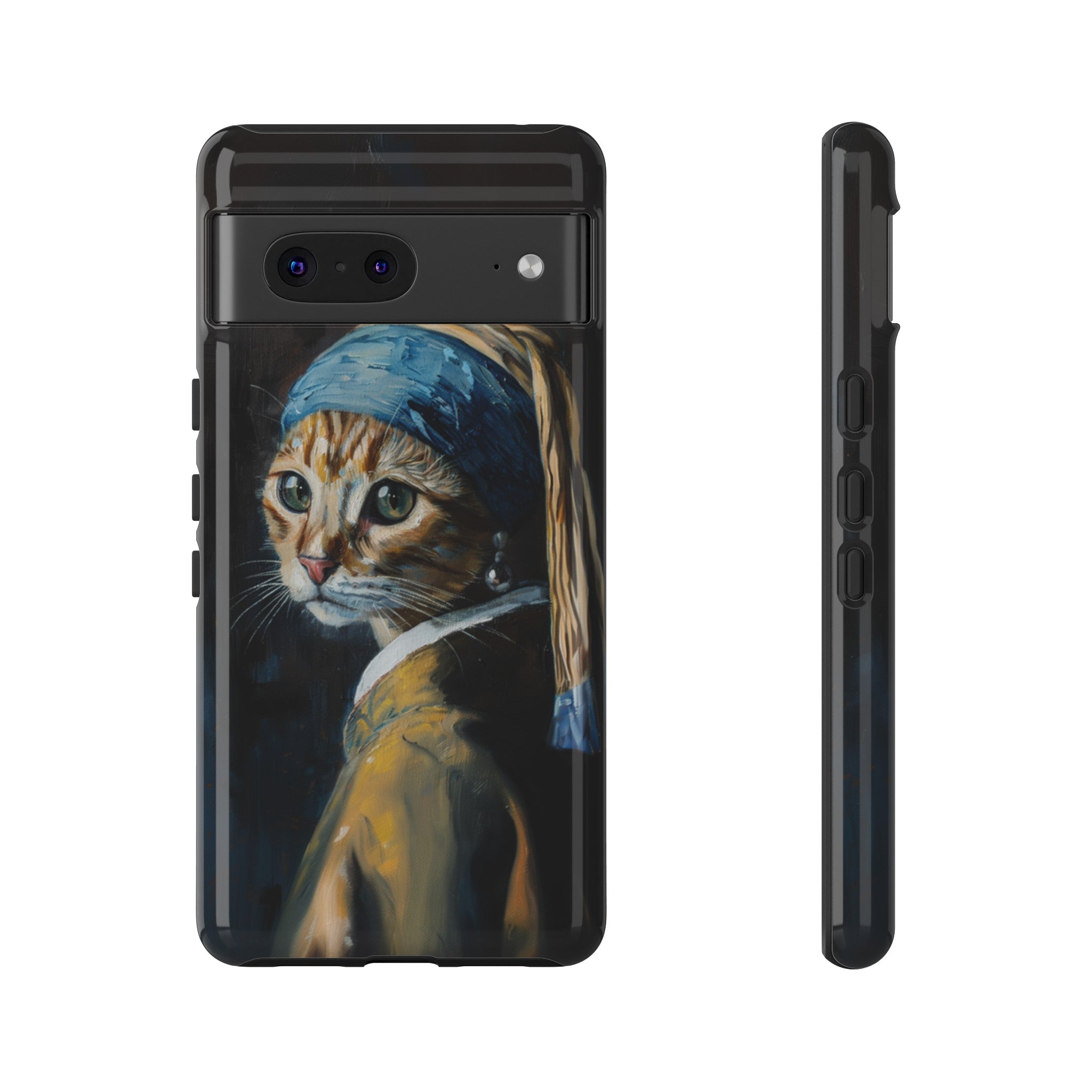 Cat With Pearl Earring Phone Case