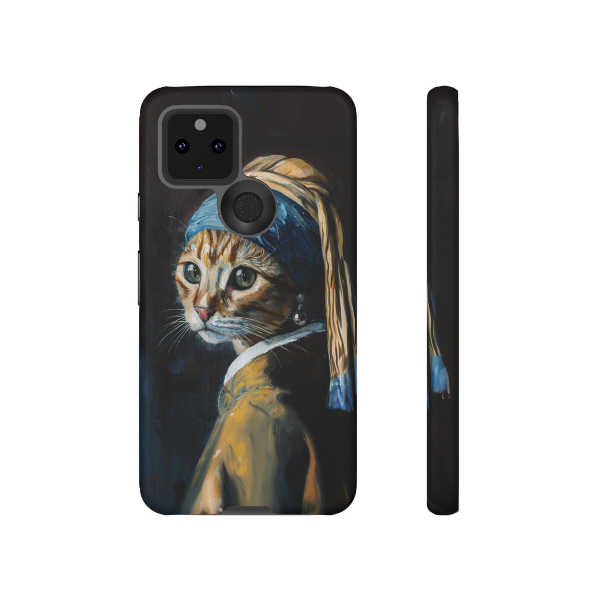 Cat With Pearl Earring Phone Case