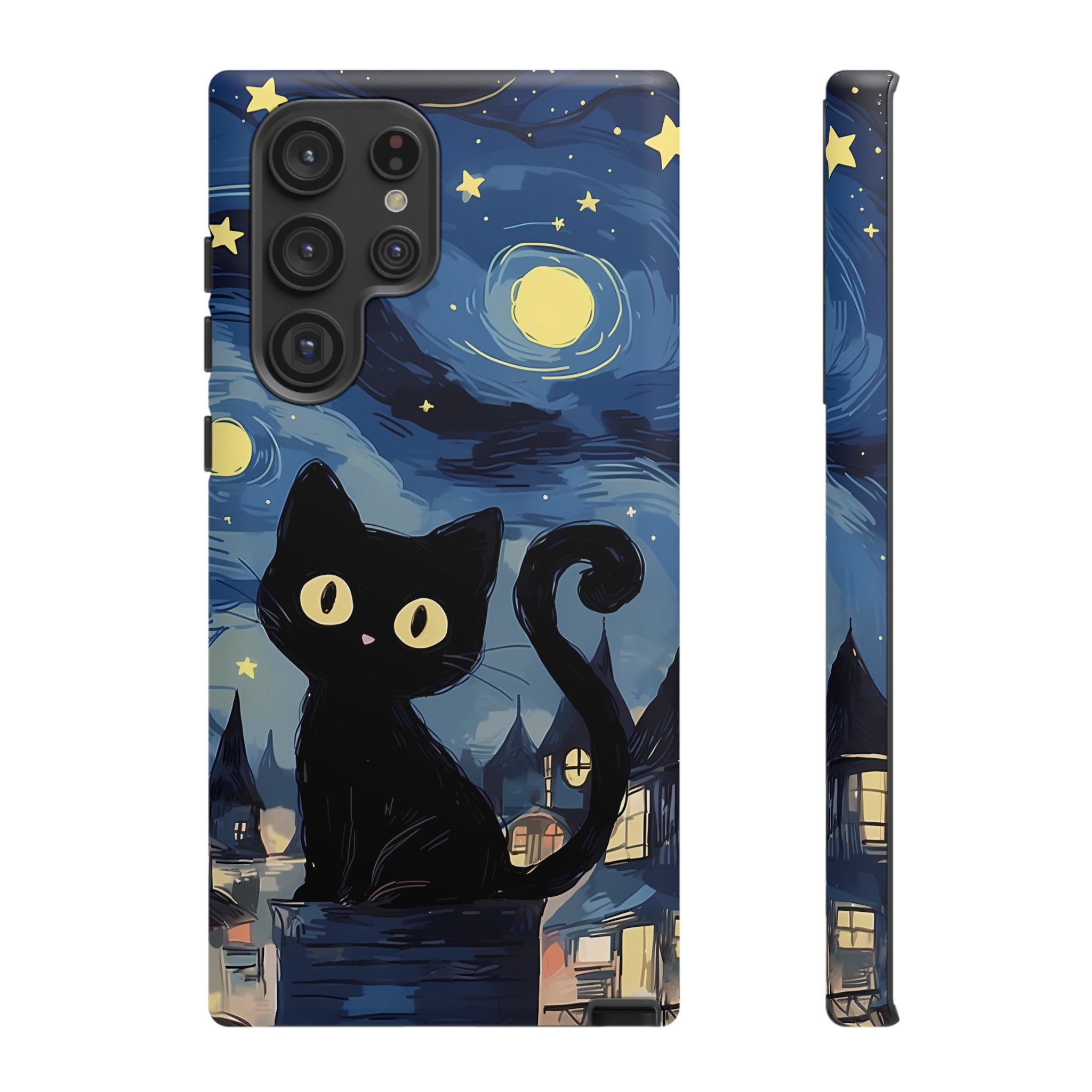 Cat Starry Night