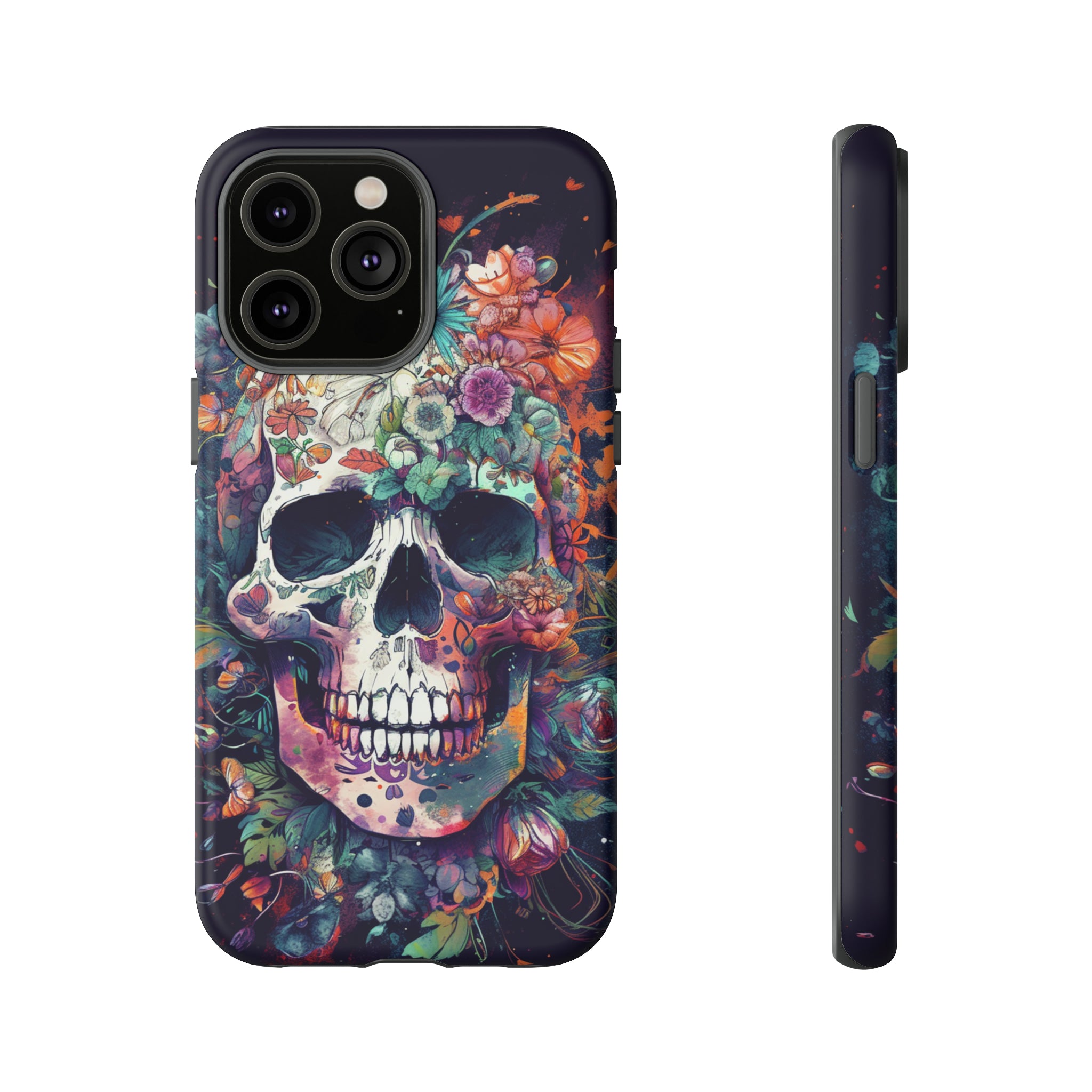 Floral Skull Phone Case