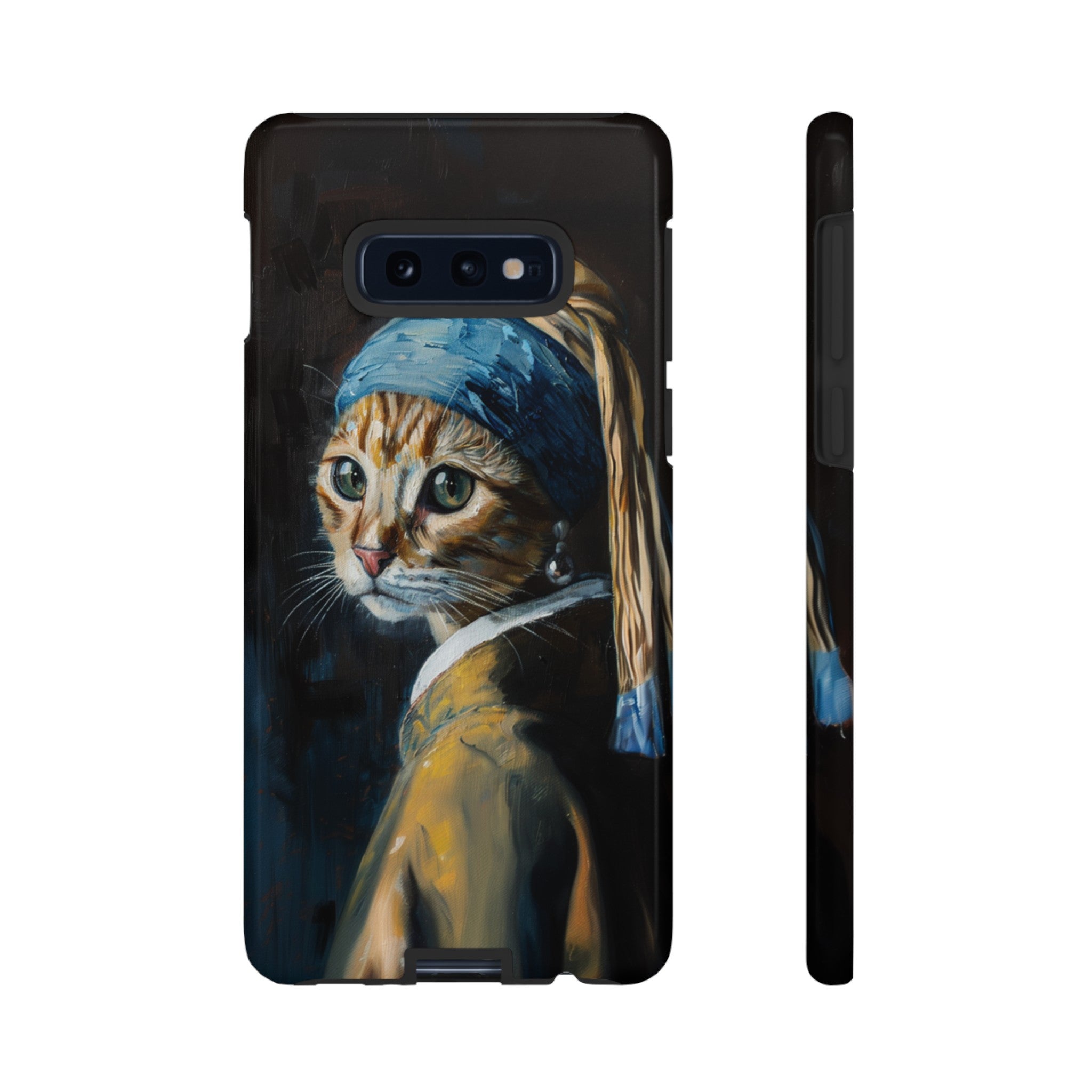 Cat With Pearl Earring Phone Case