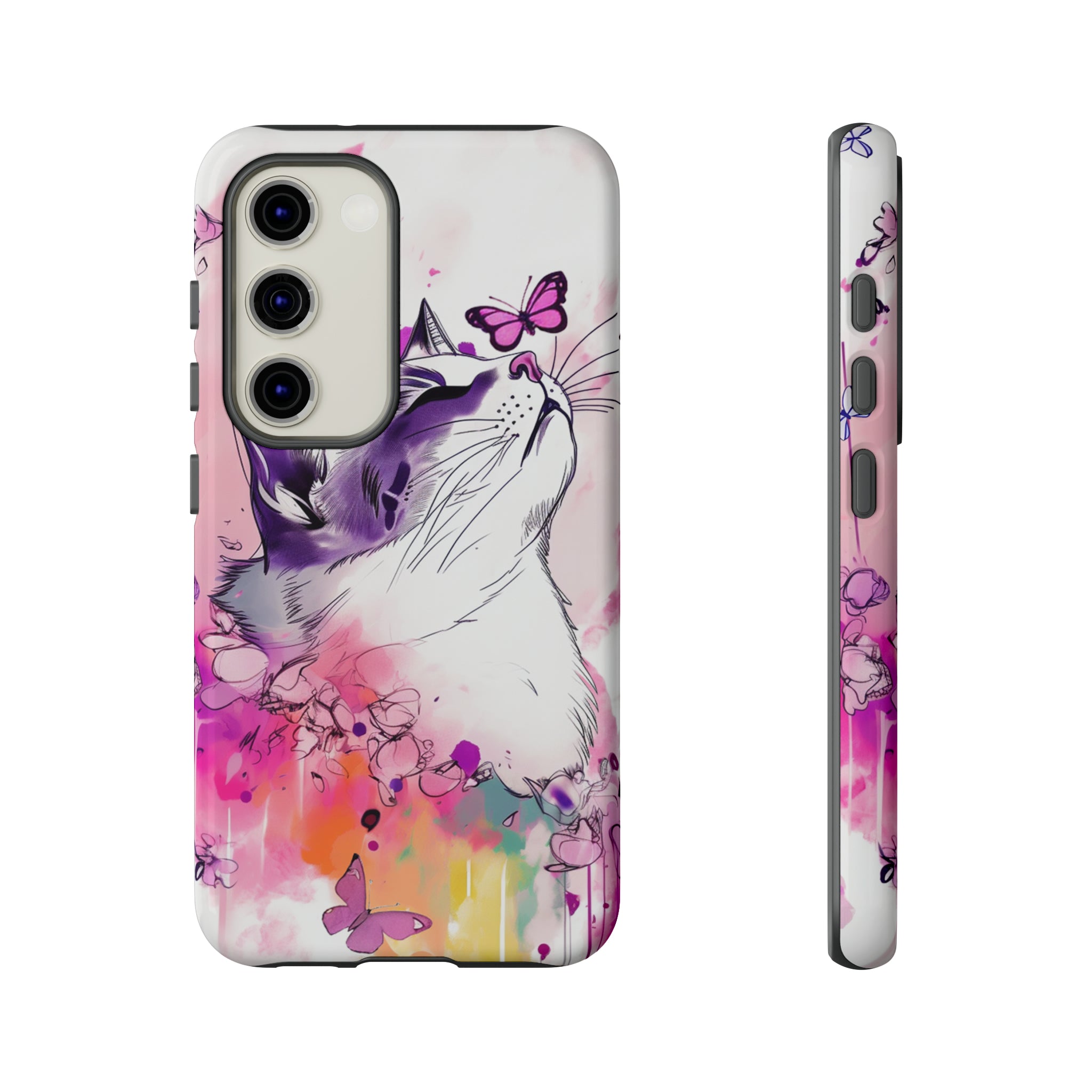 Whimsical Cat Phone Case