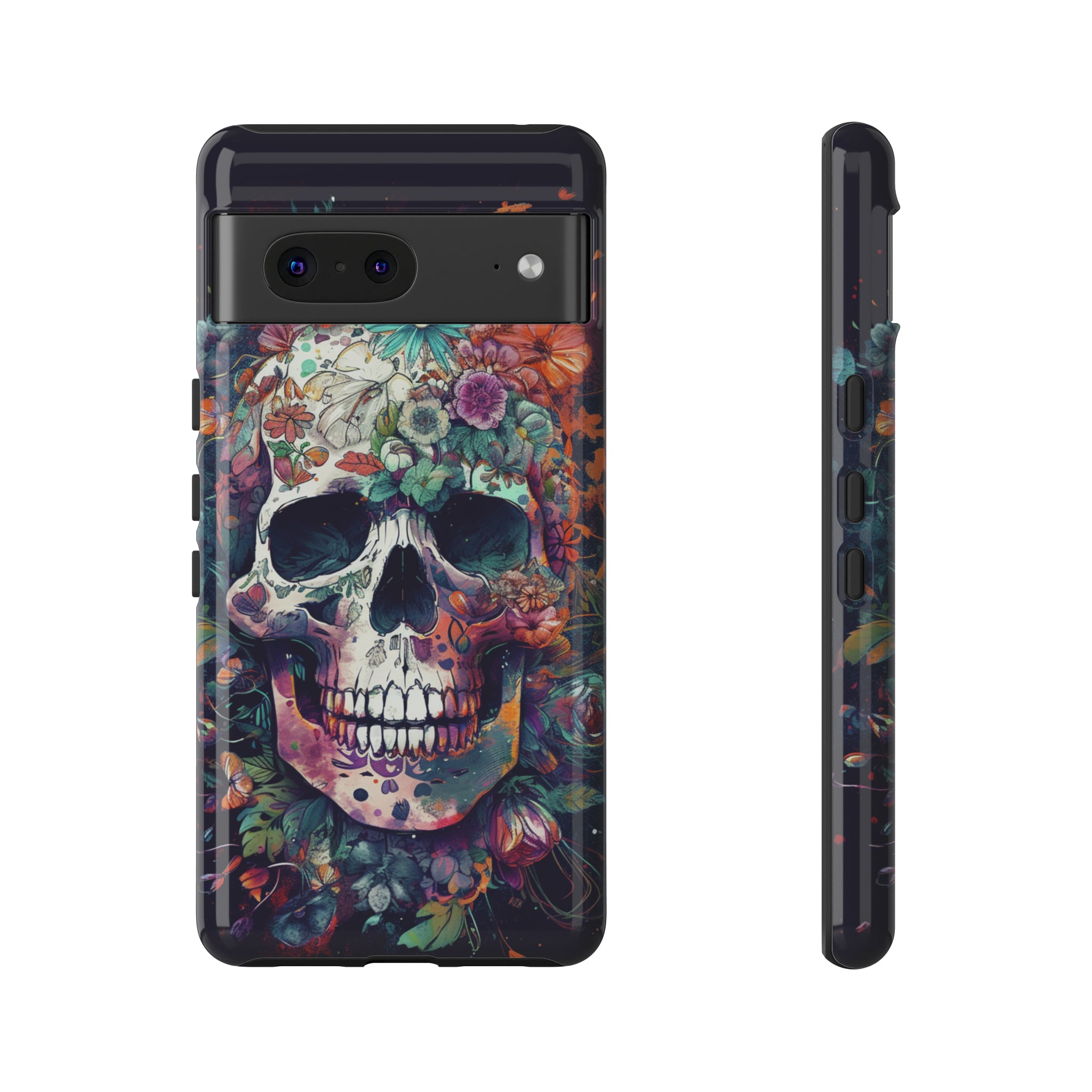 Floral Skull Phone Case