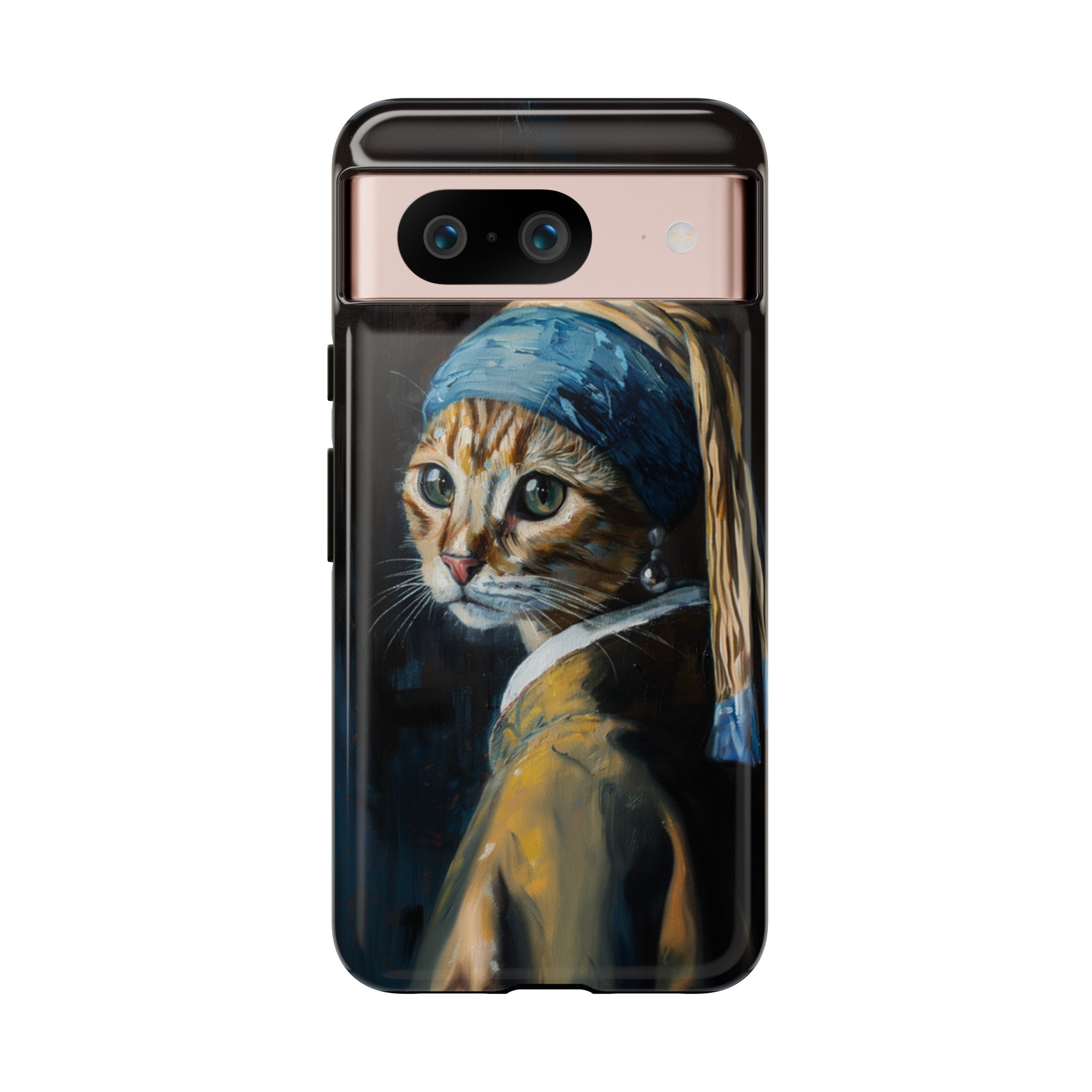 Cat With Pearl Earring Phone Case