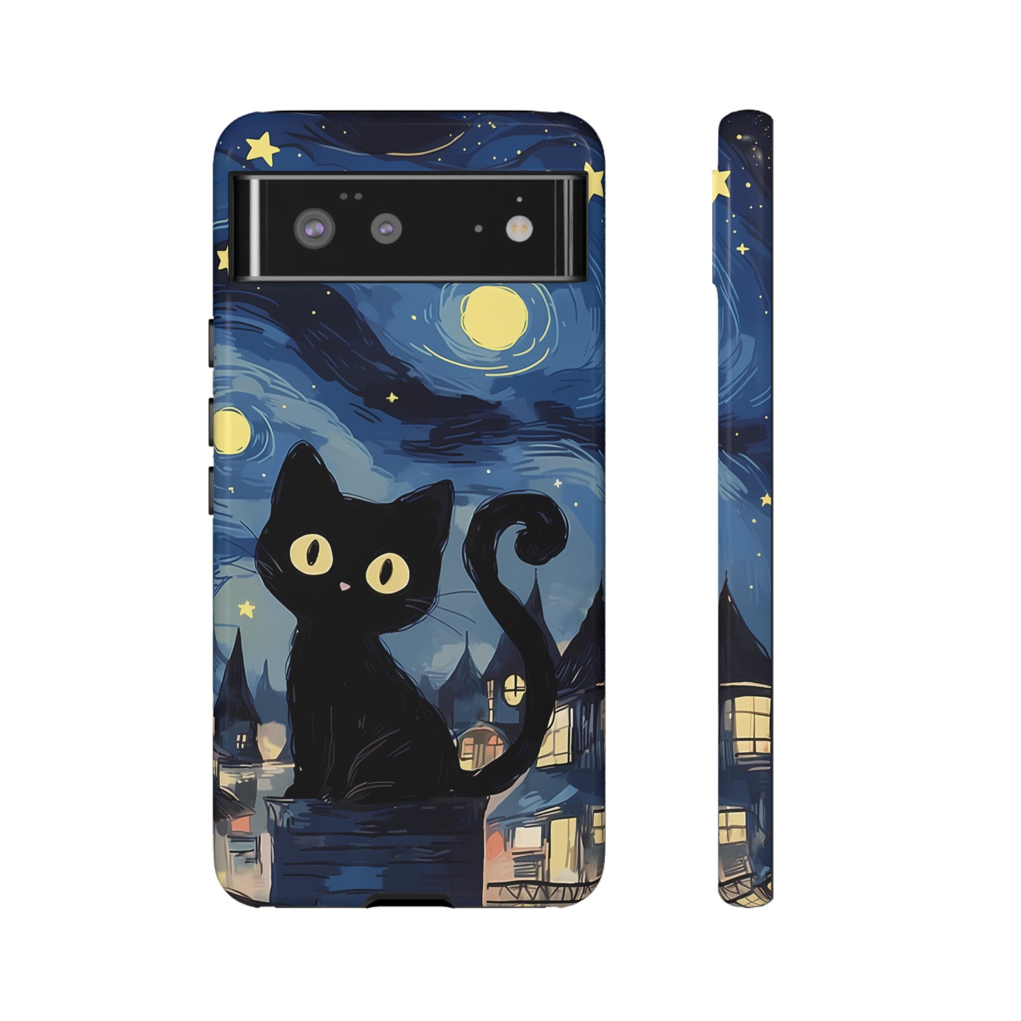 Cat Starry Night