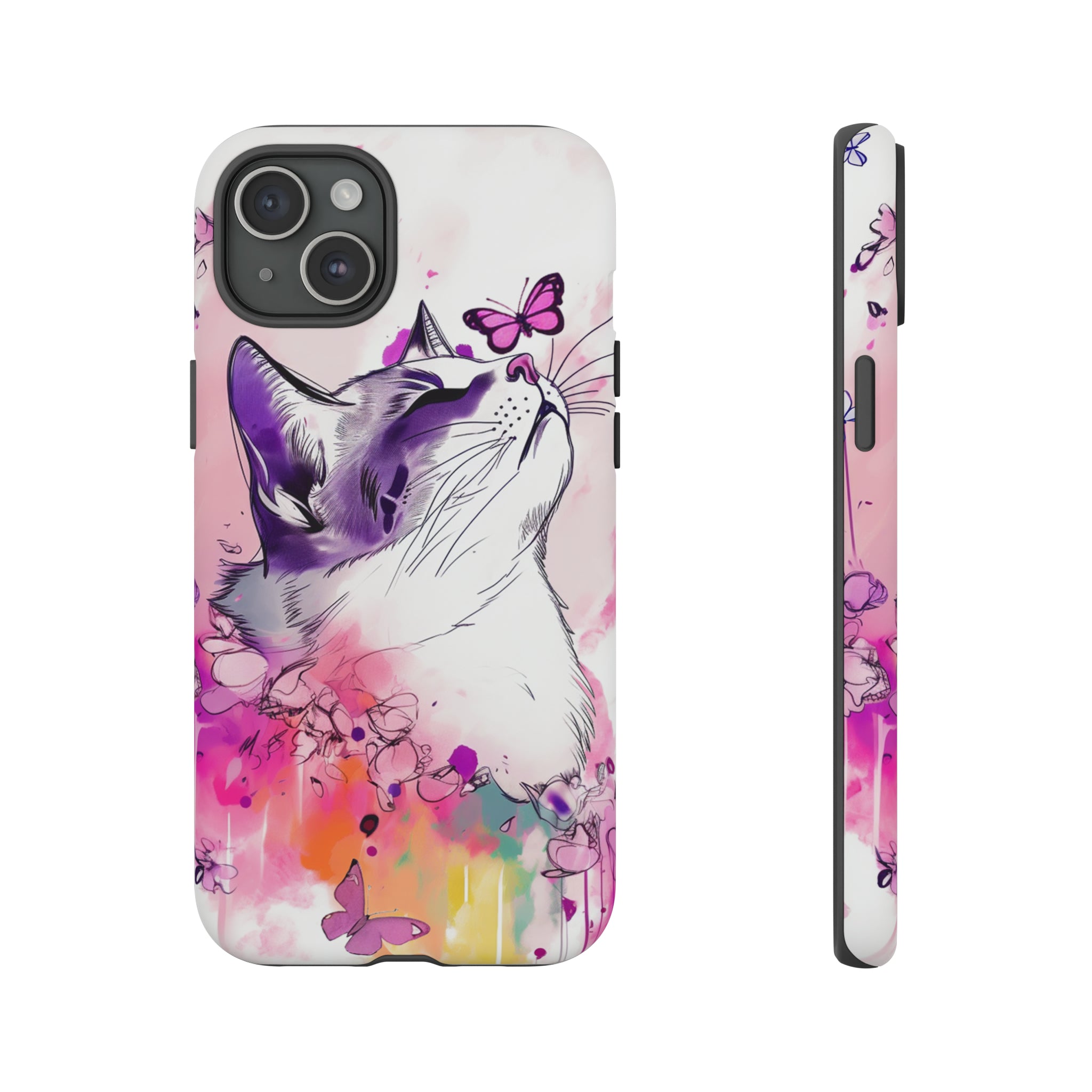 Whimsical Cat Phone Case