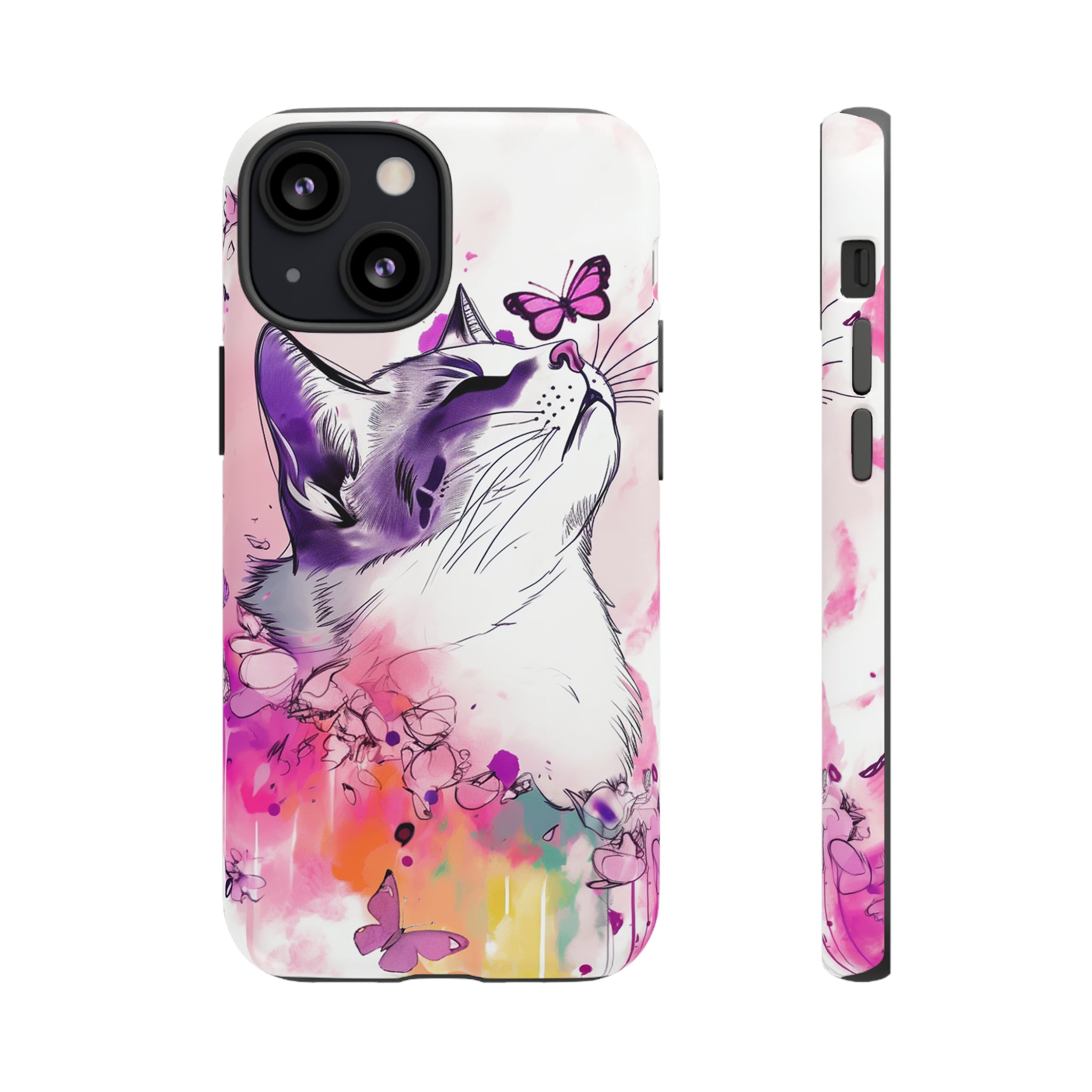 Whimsical Cat Phone Case