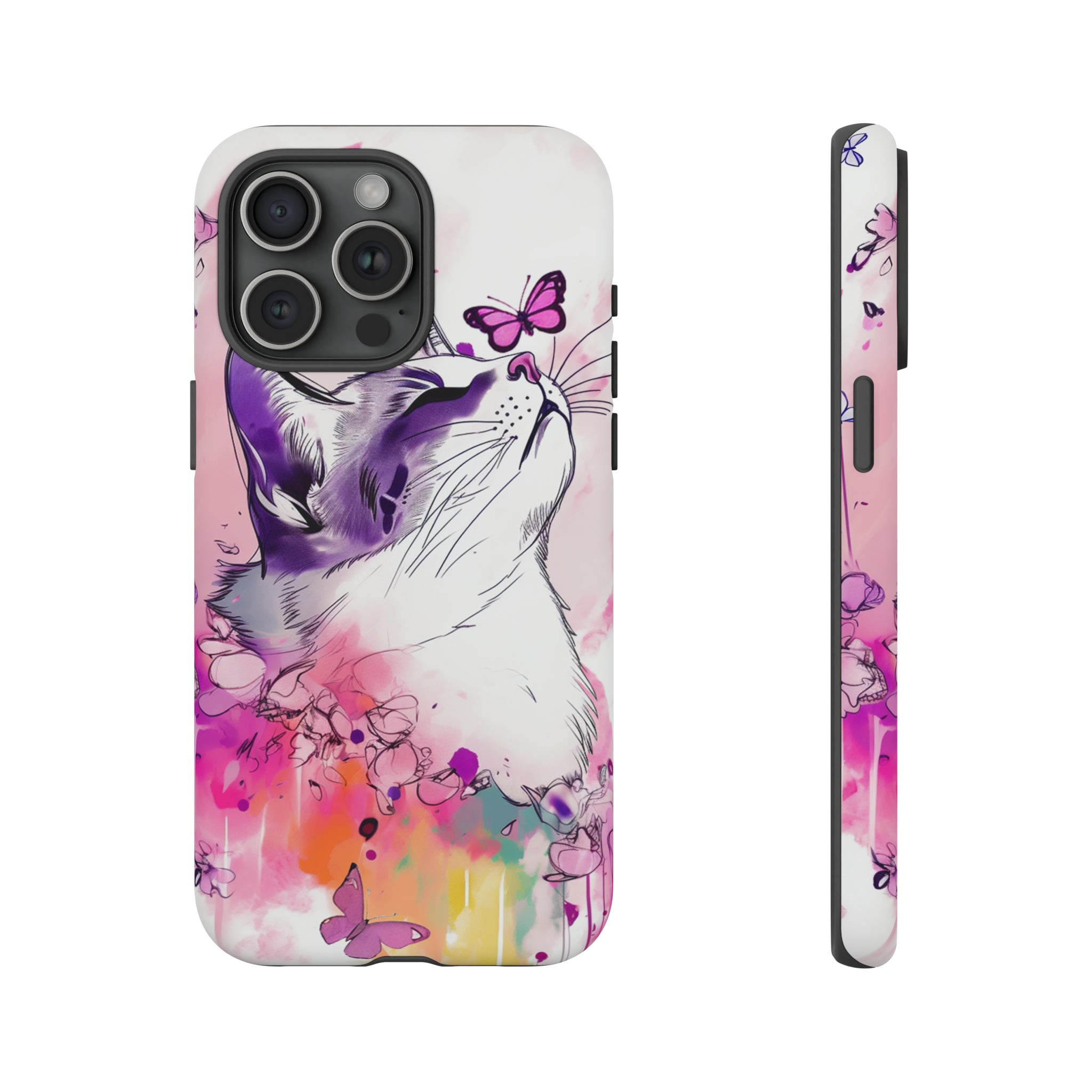 Whimsical Cat Phone Case