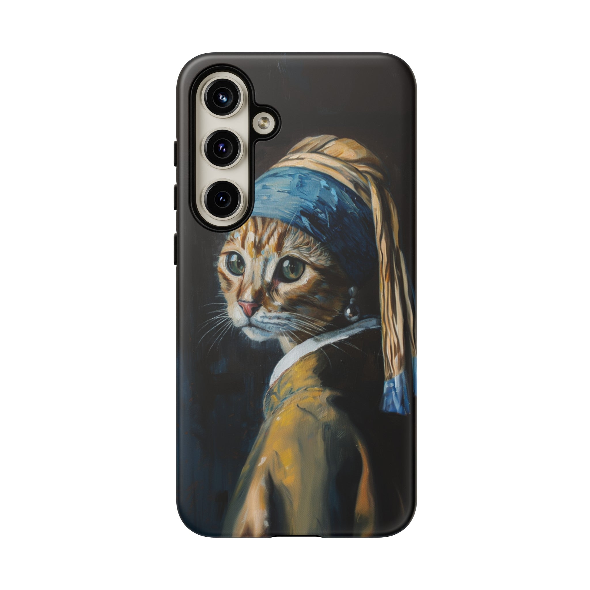 Cat With Pearl Earring Phone Case