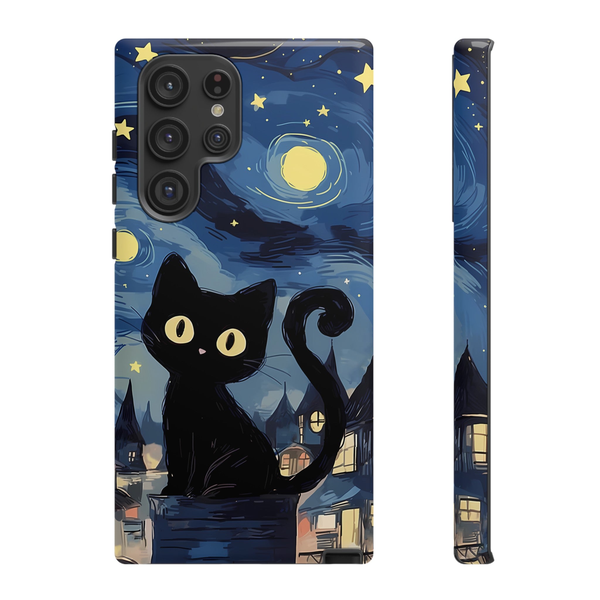 Cat Starry Night