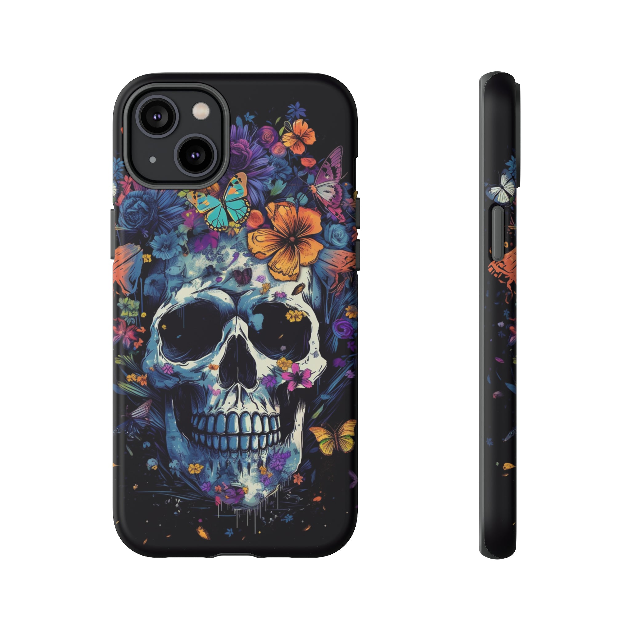 Blooming Skull Phone Case