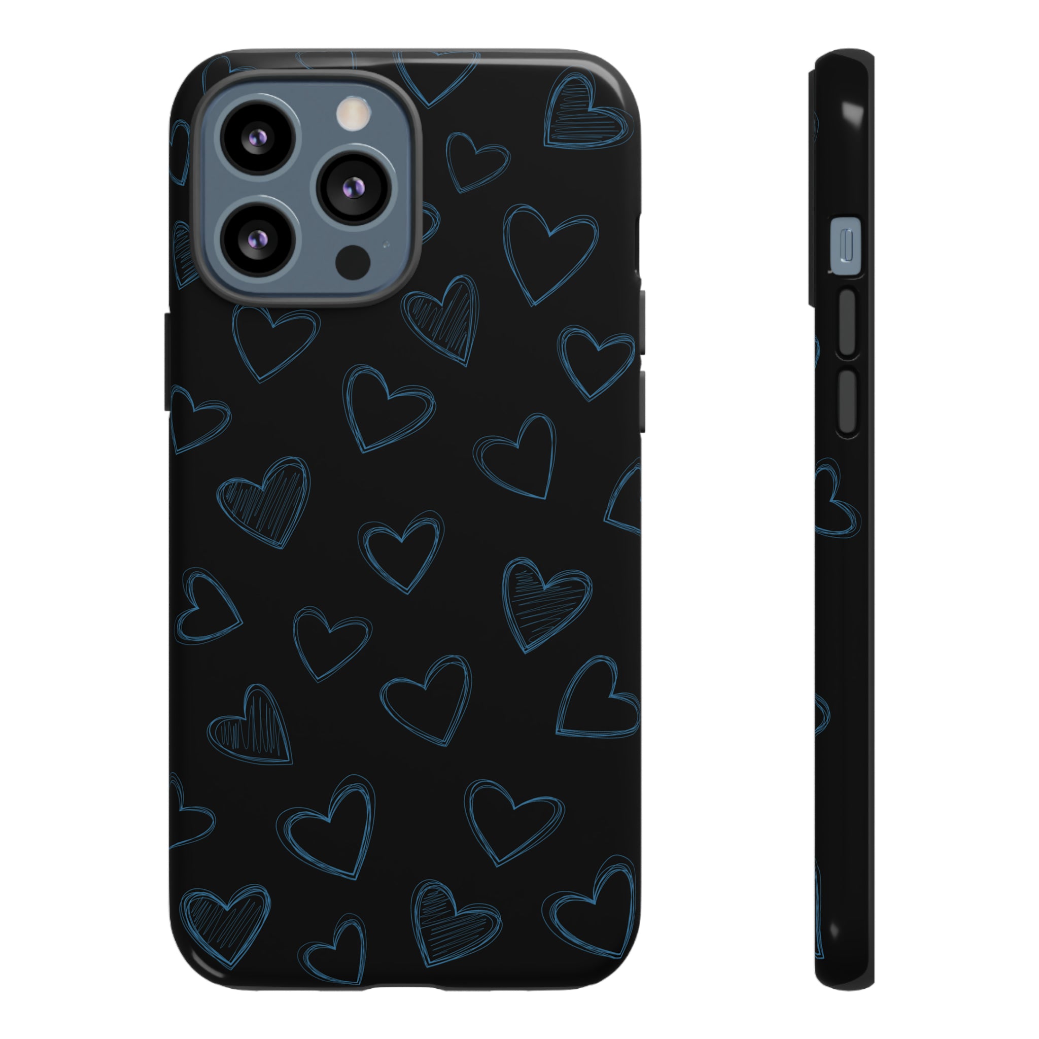 Black Hearts Phone Case