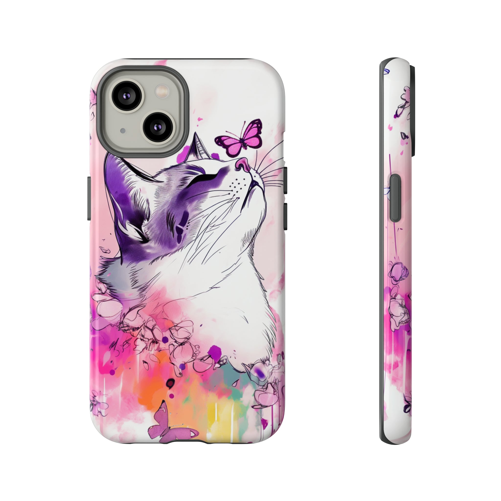 Whimsical Cat Phone Case