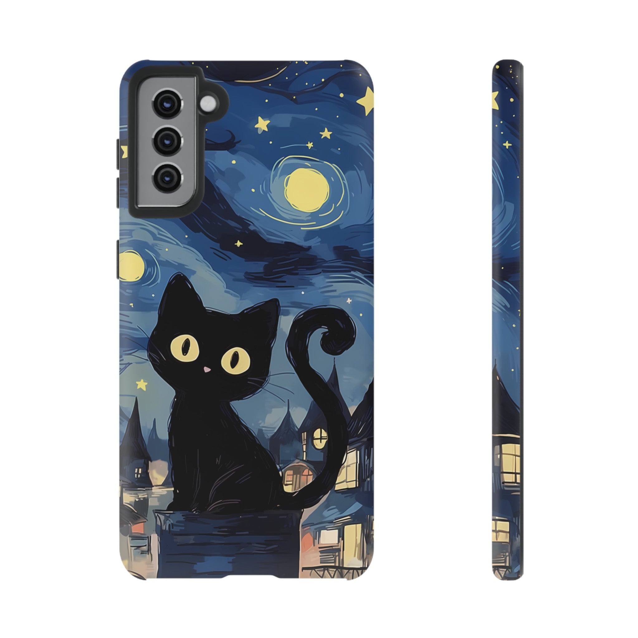 Cat Starry Night