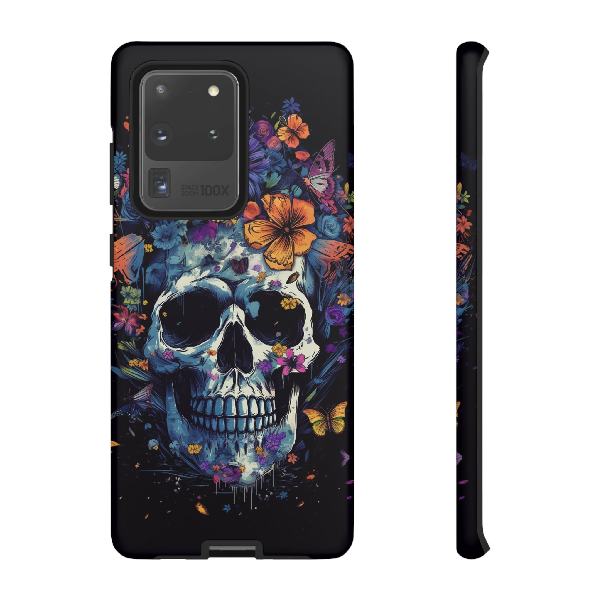 Blooming Skull Phone Case