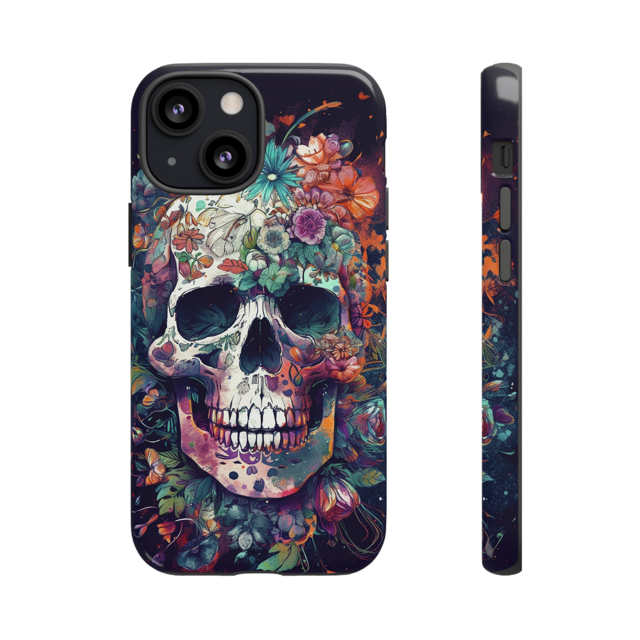 Floral Skull Phone Case